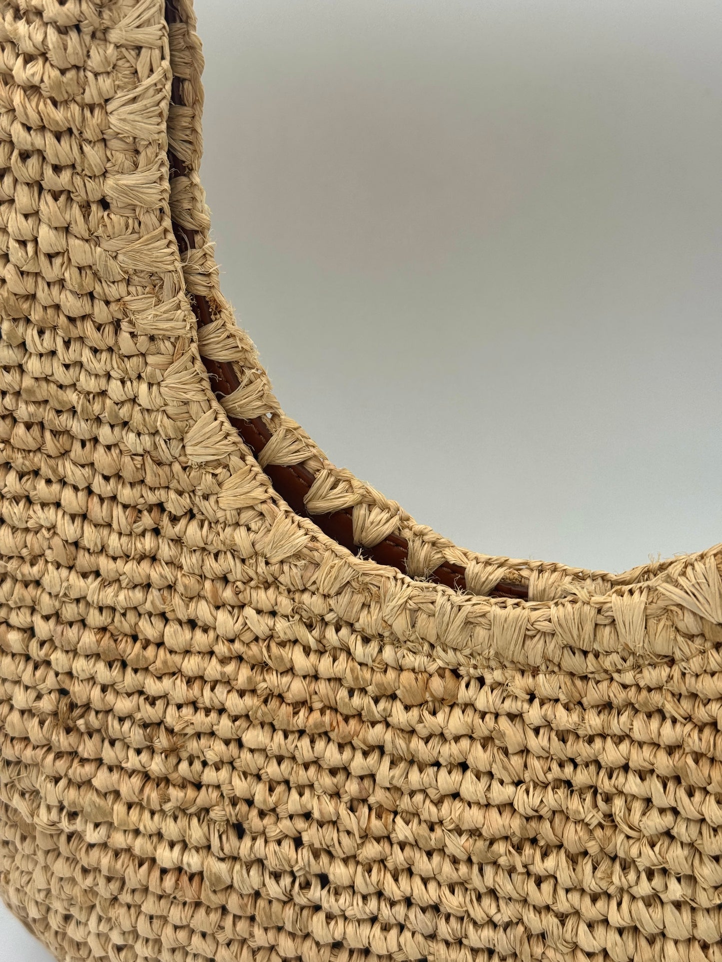 Staud Moon Bag - Natural Raffia