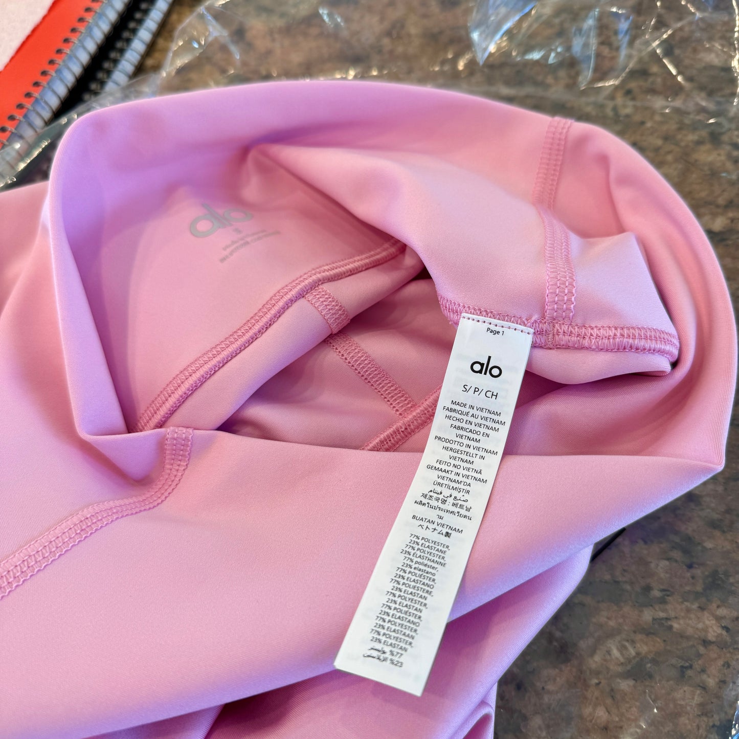 Alo 7/8 Airlift High Waist Legging - Sweet Pink