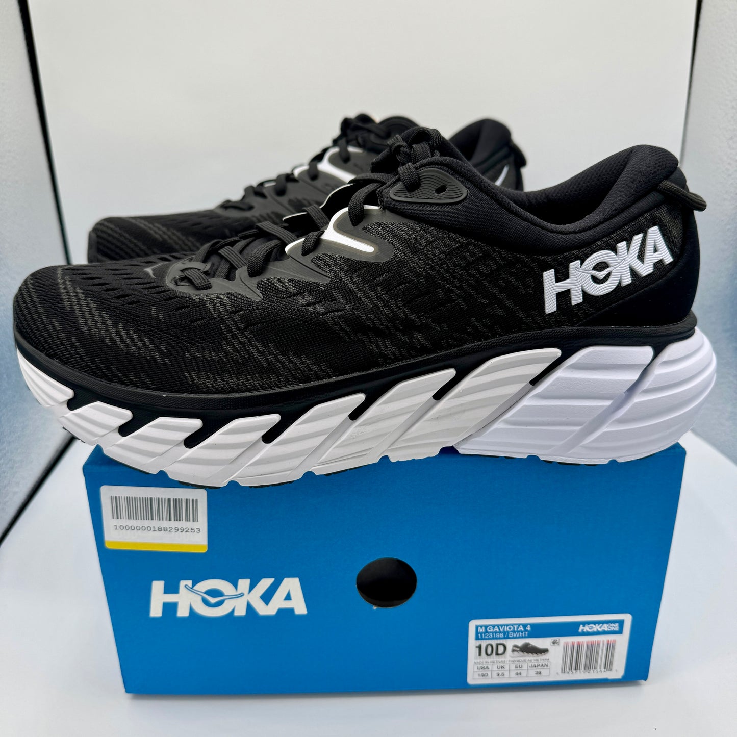 Hoka Gaviota 4 Men’s Running Shoes Black / white athletic shoe by hoka one one