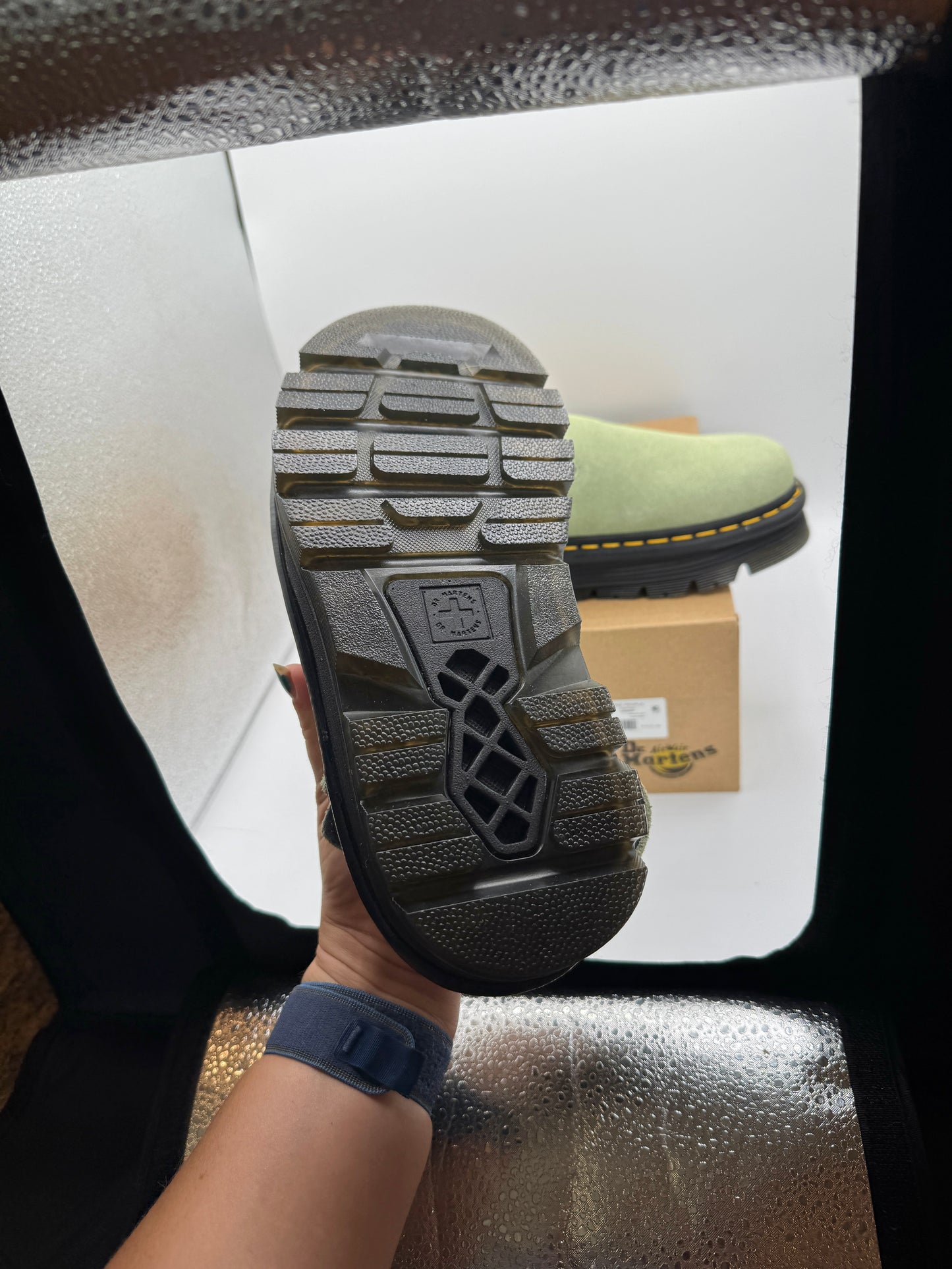 Dr Martens Zebzag Mule Unisex , Sage Green