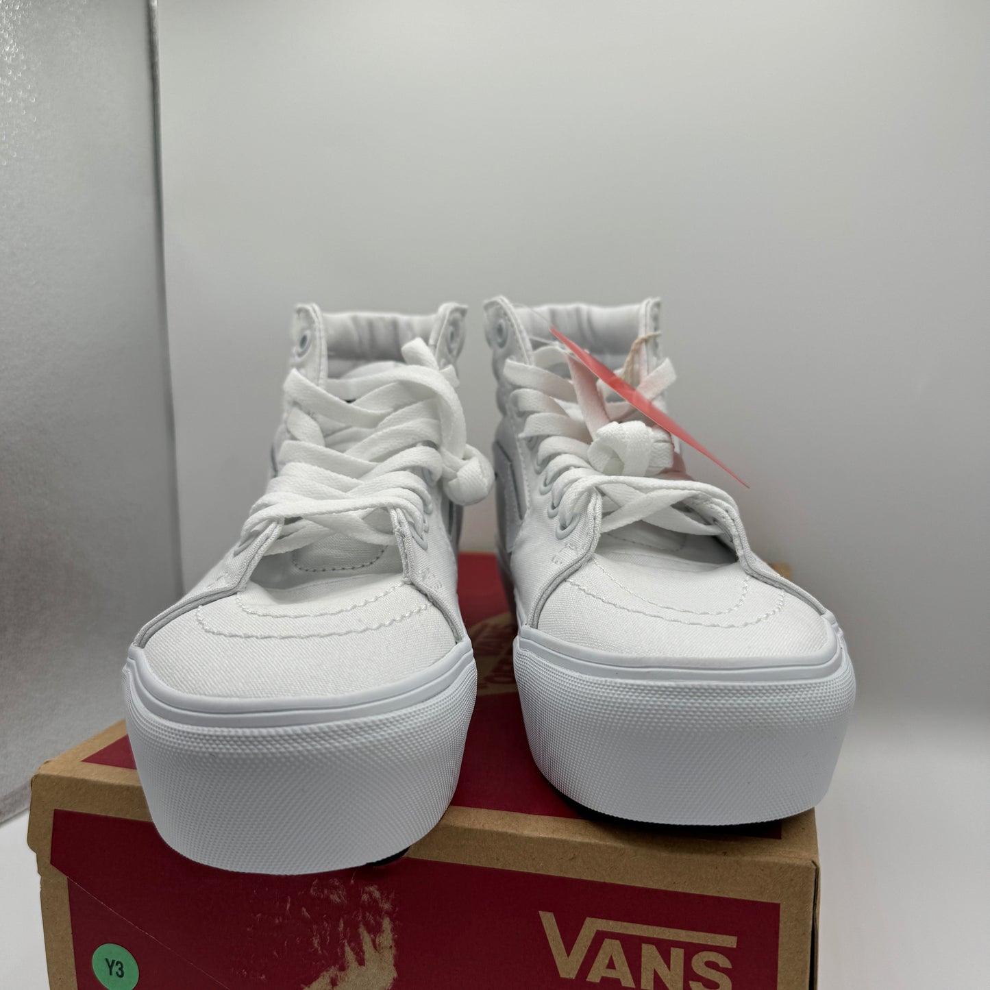 Vans Sk8 Hi Platform Sneakers all true white high top skate shoes unisex NEW