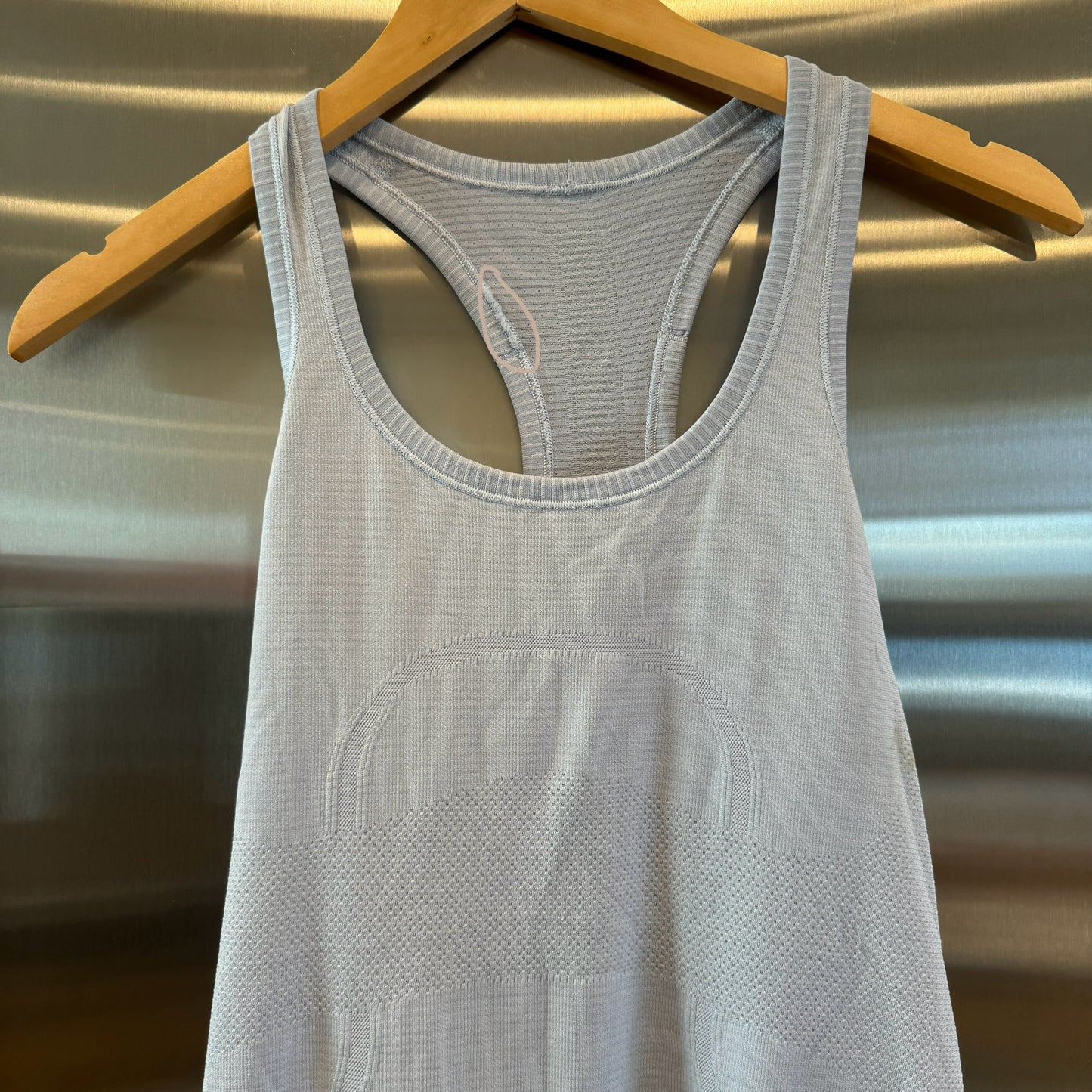 Lululemon Swiftly Tech Racerback Tank Top Caspian Light Blue Lightweight Pre-Owned