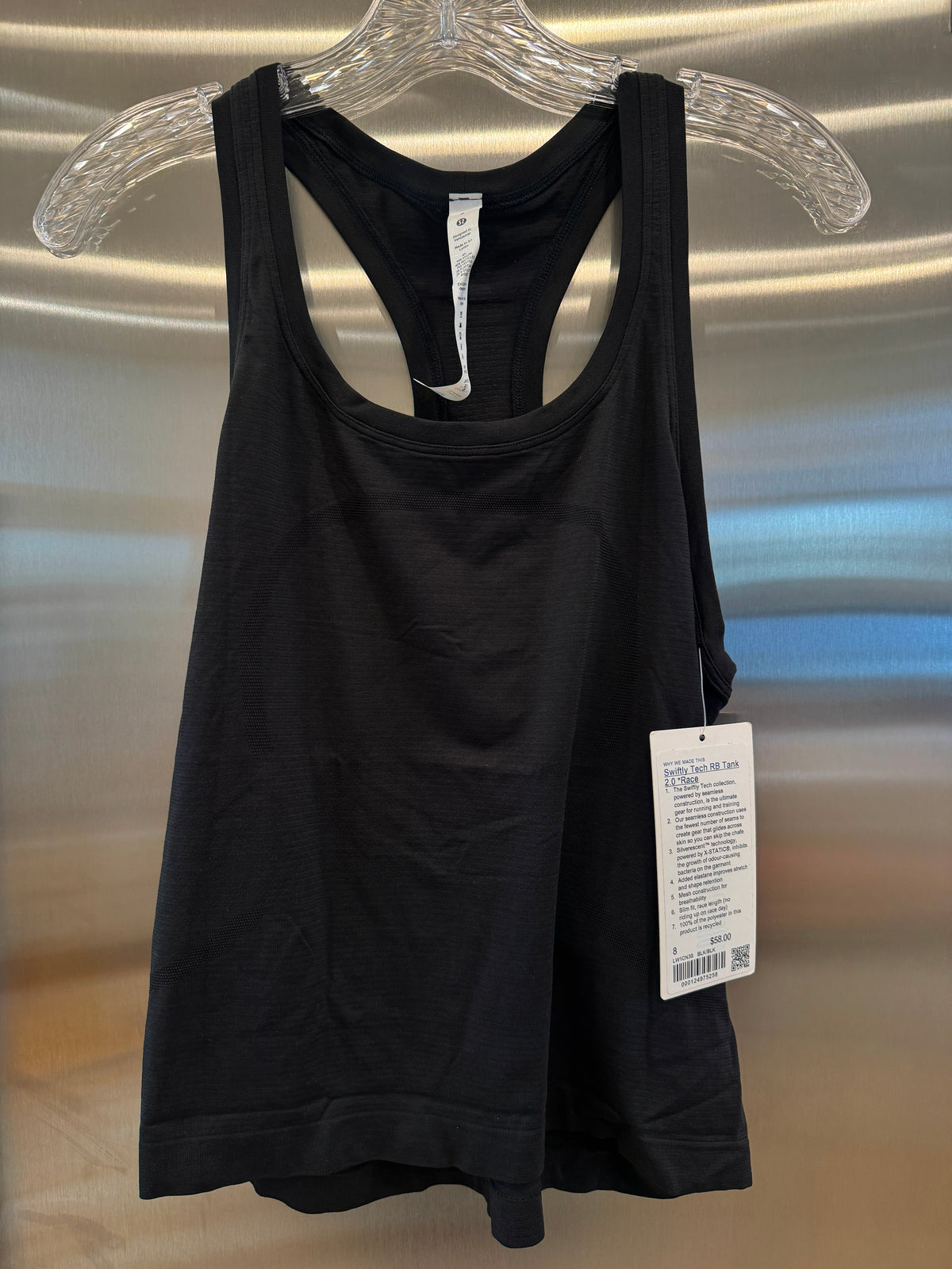 Lululemon Swiftly Tech Racerback 2.0 Tank Top - Race Length in Black