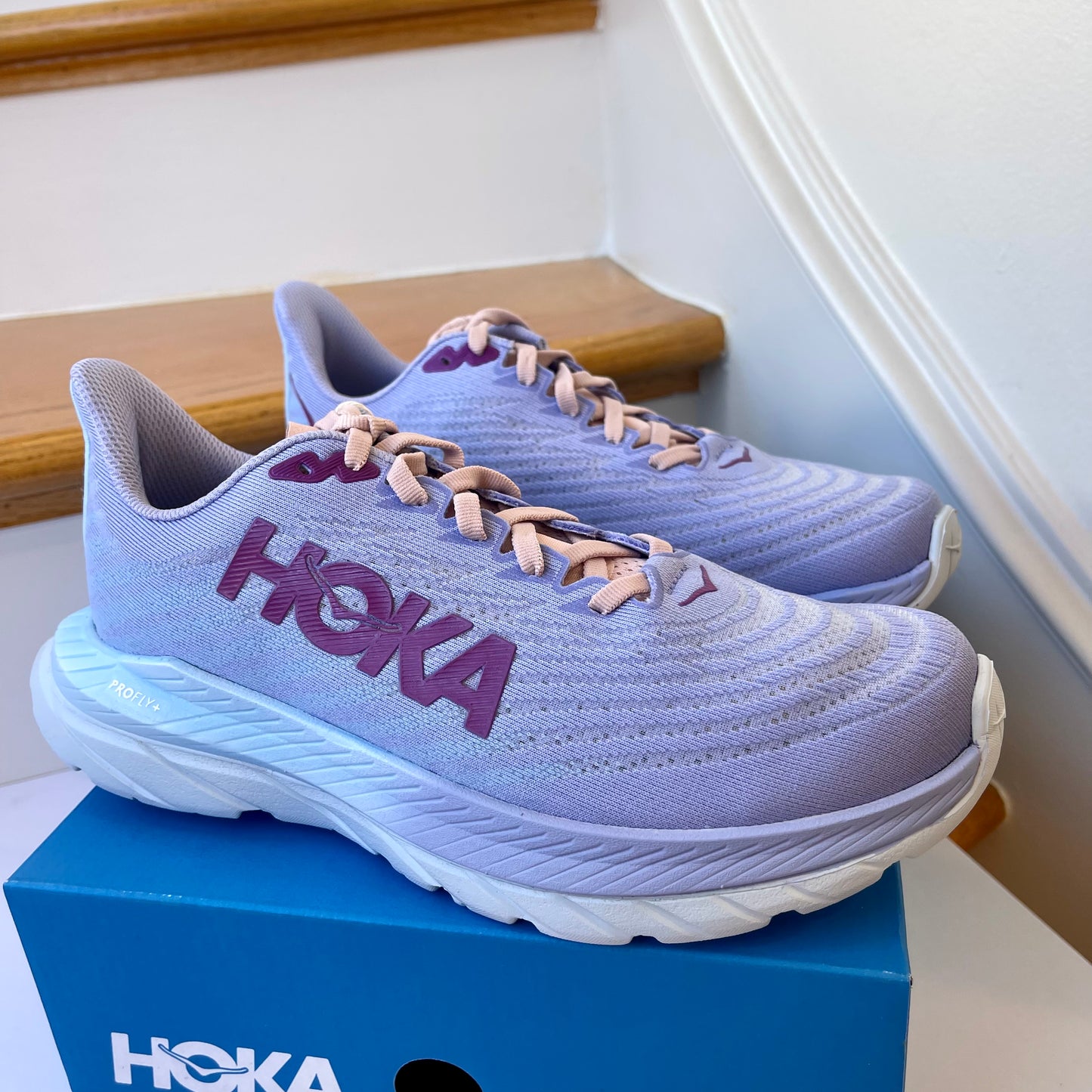 Hoka Mach 5 Running Shoes in Baby Lavender / Summer Song , Hoka One One