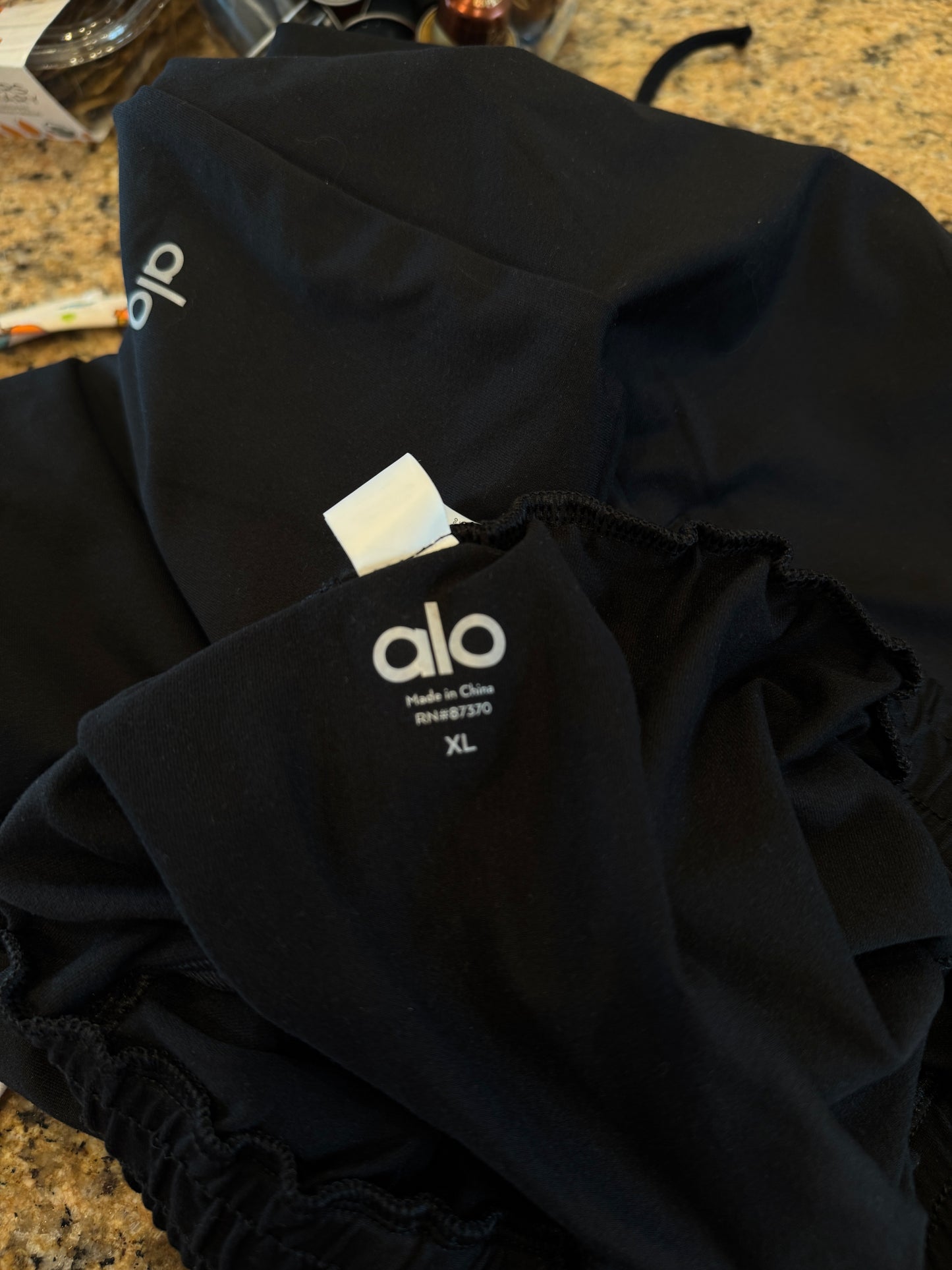 Alo Yoga Conquer Revitalize Black Joggers