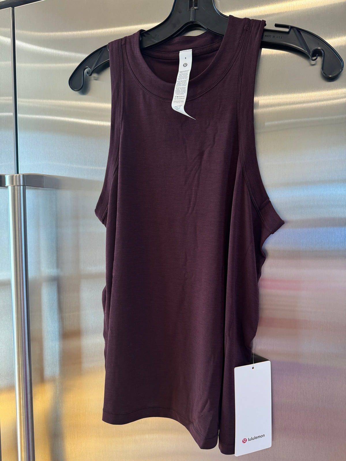 Lululemon Jersey Training Tank Top , Women’s in Black Plum Dark Burgundy Red