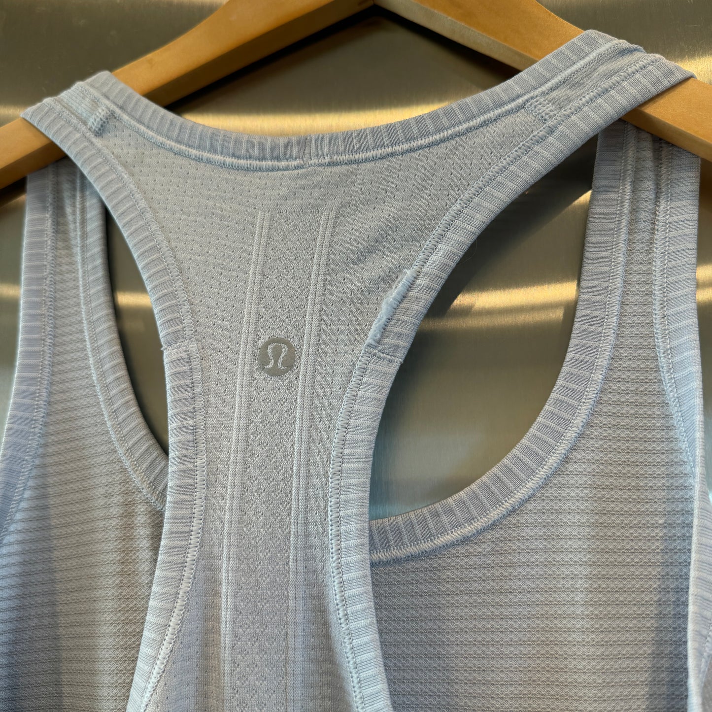 Lululemon Swiftly Tech Racerback Tank Top Caspian Light Blue Lightweight Pre-Owned