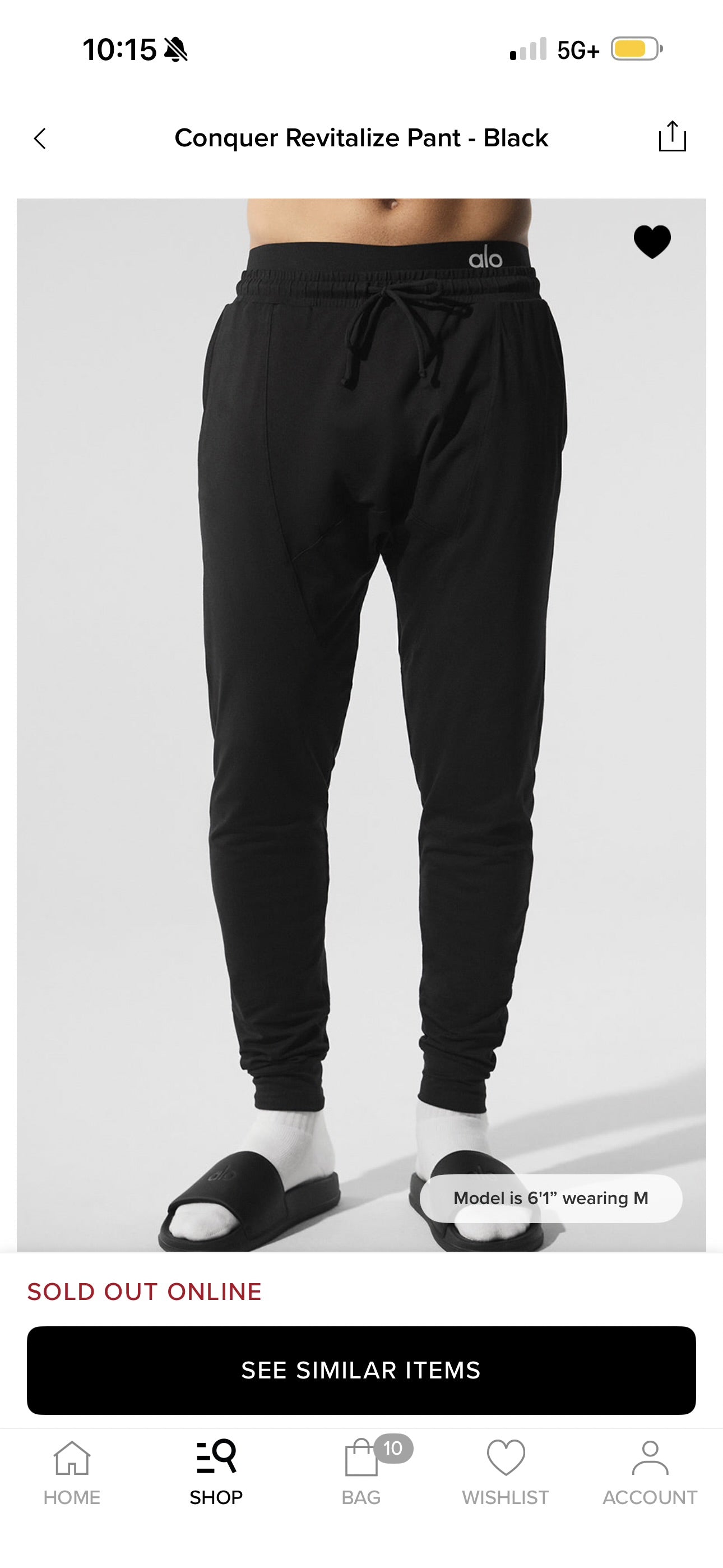 Alo Yoga Conquer Revitalize Black Joggers