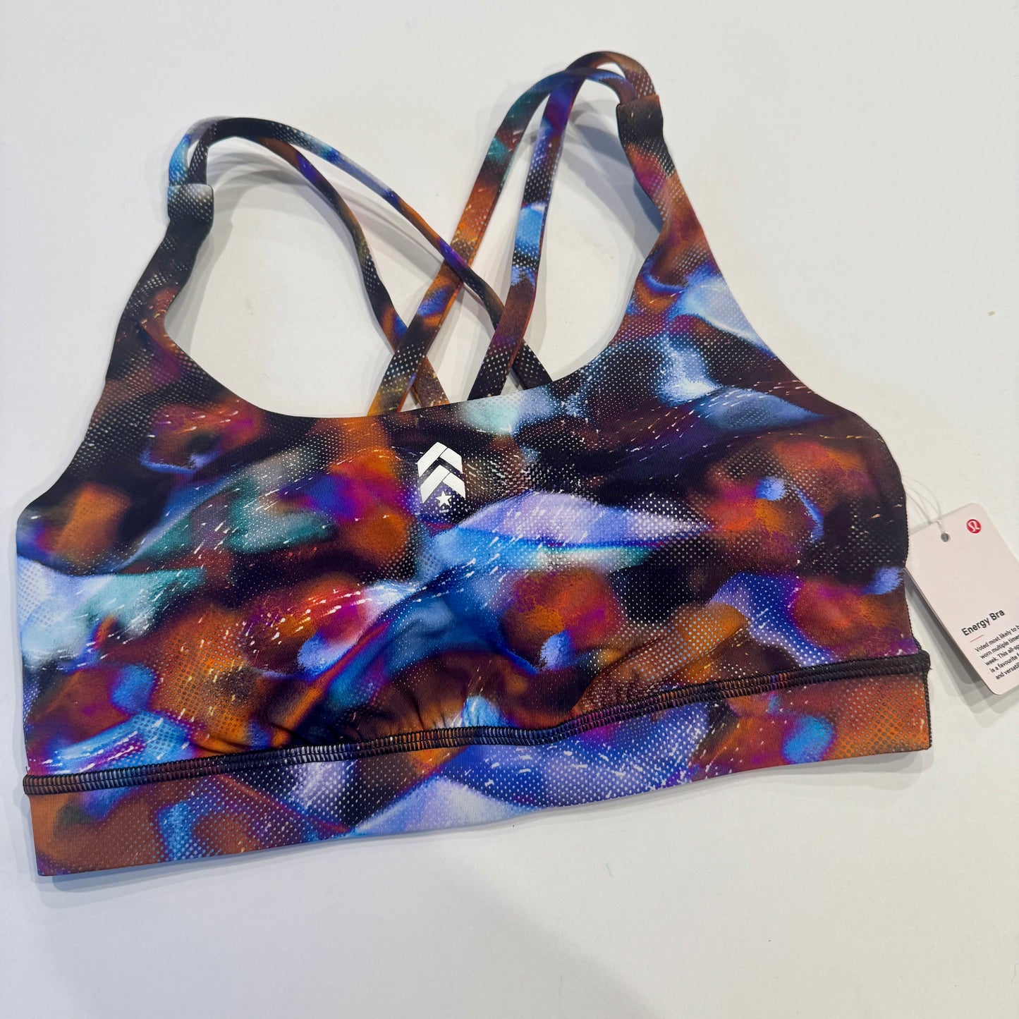 Lululemon Energy Bra Medium Support, B–D Cups in Hyper Drift Multi x Barry’s