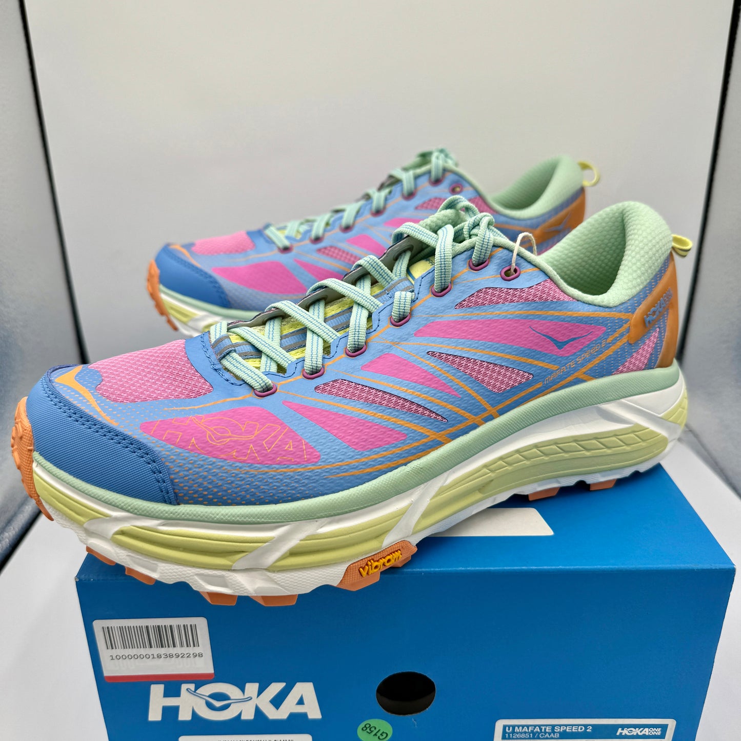 Hoka Mafate Speed 2 U UNISEX Running Shoes in Cyclamen All Aboard Multicolor