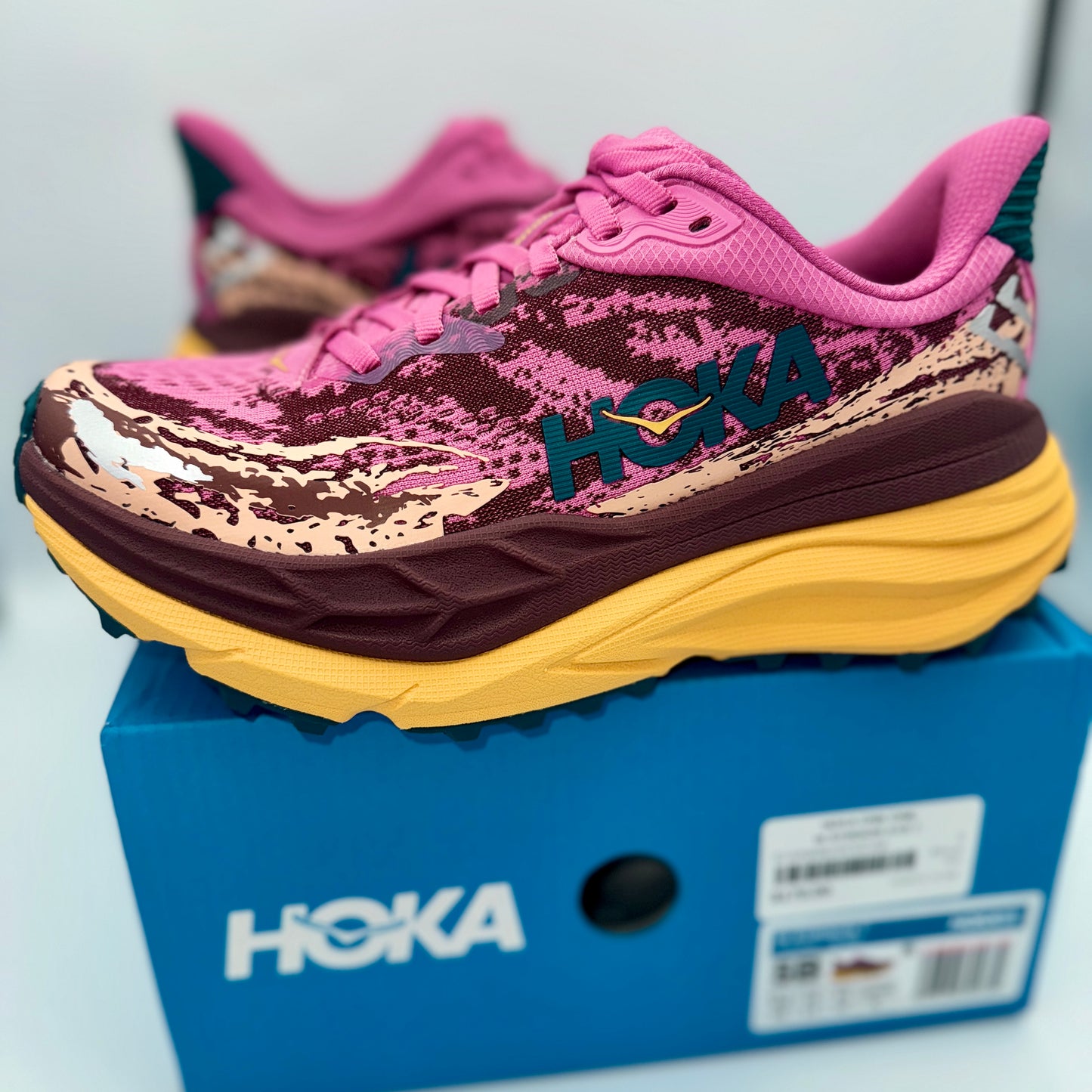 Hoka Stinson Women’s Running ATR All Terrain Running Shoes SCBR Pink Orange