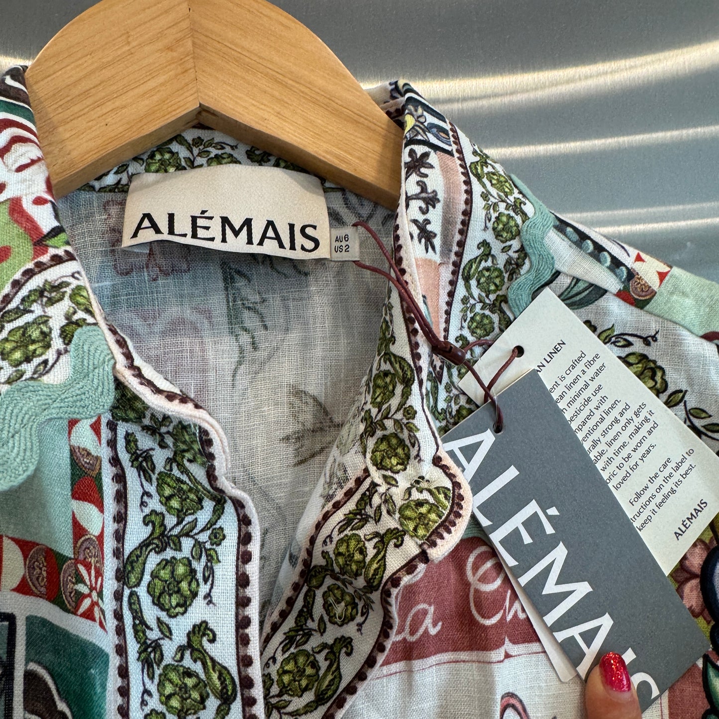 Alemais Tommasina Linen Button Down Shirt