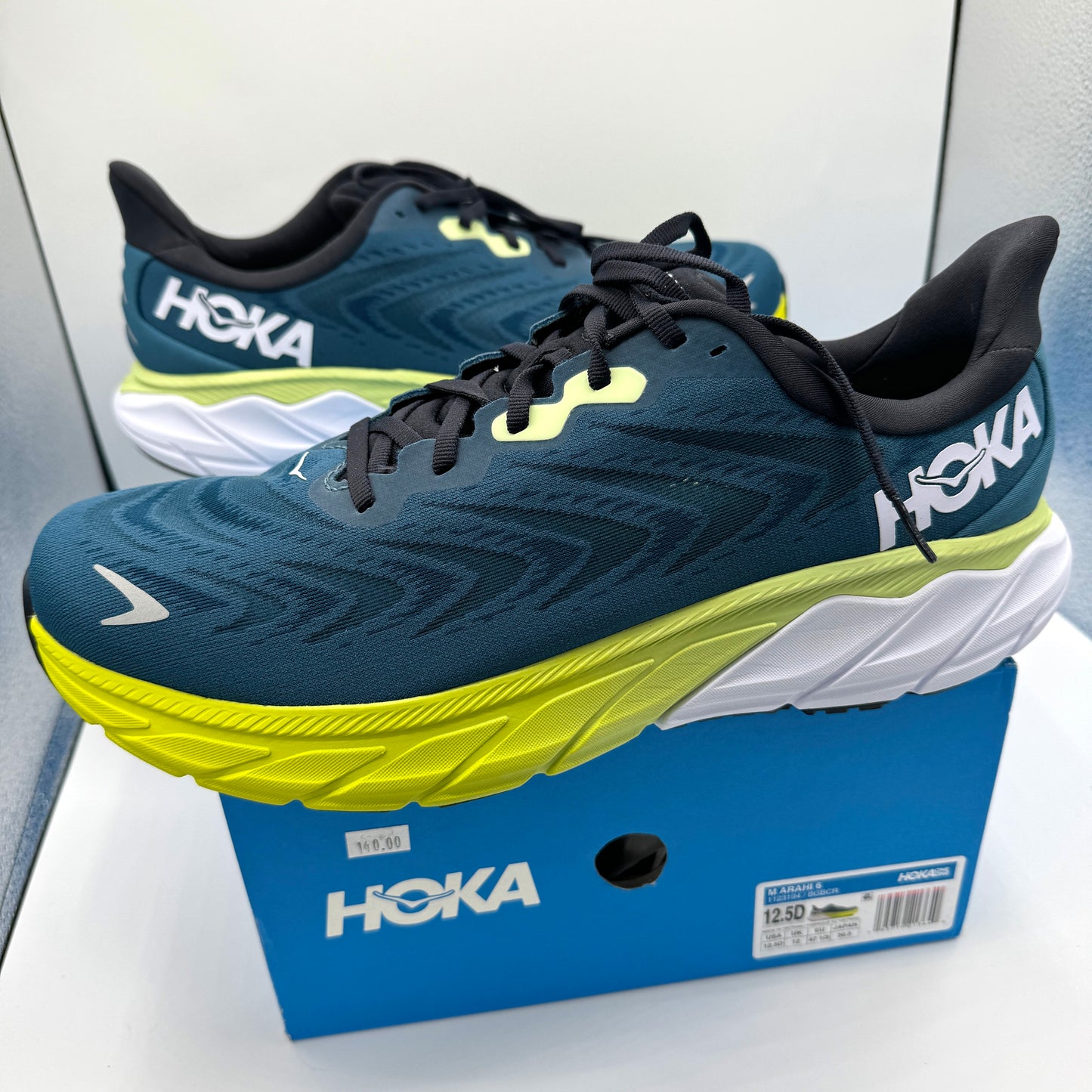 Hoka Arahi 6 Running Shoes Men’s Blue Graphite Coral Hoka One One brand new