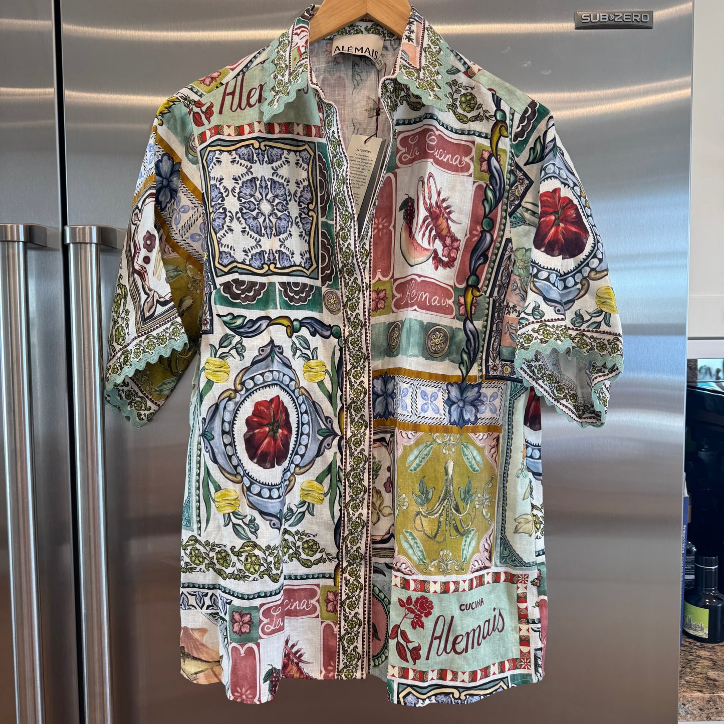 Alemais Tommasina Linen Button Down Shirt