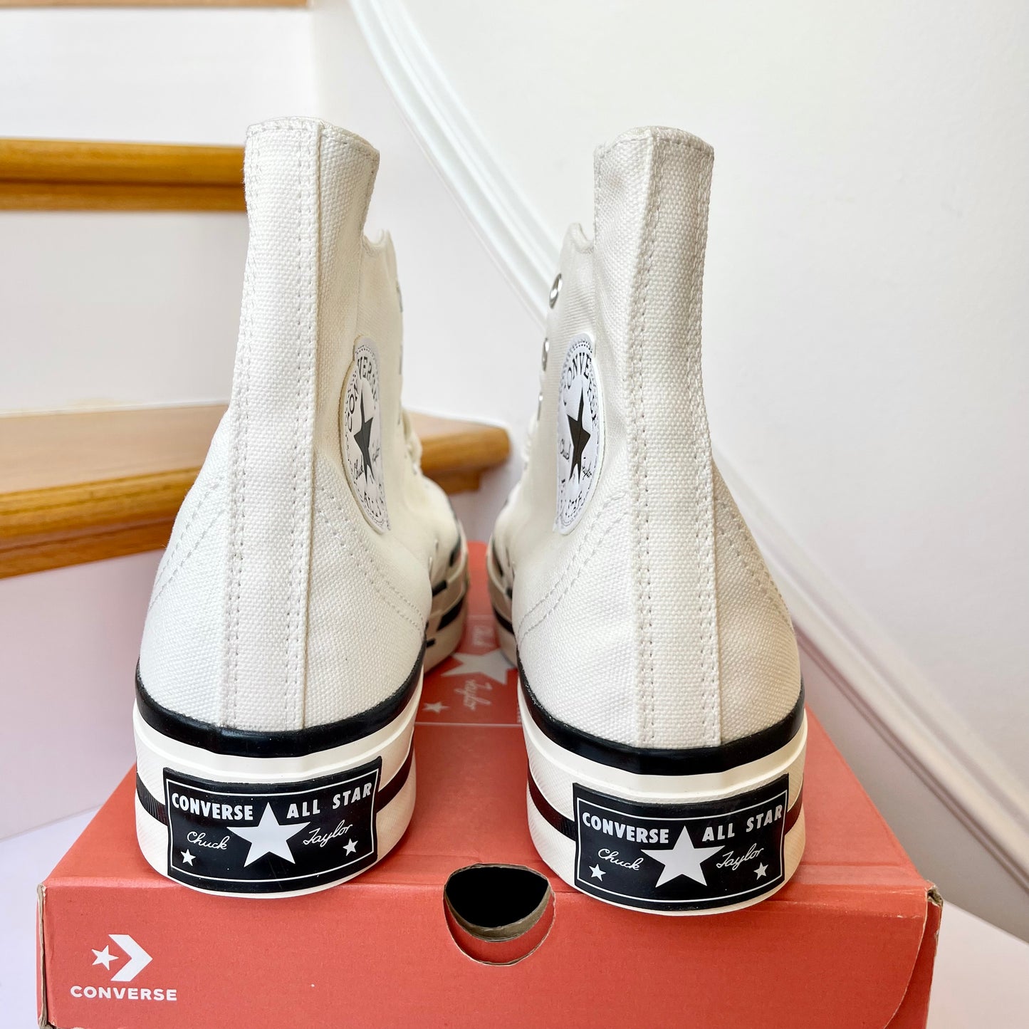 Converse Chuck 70 Plus High Top white egret spliced sneaker shoes