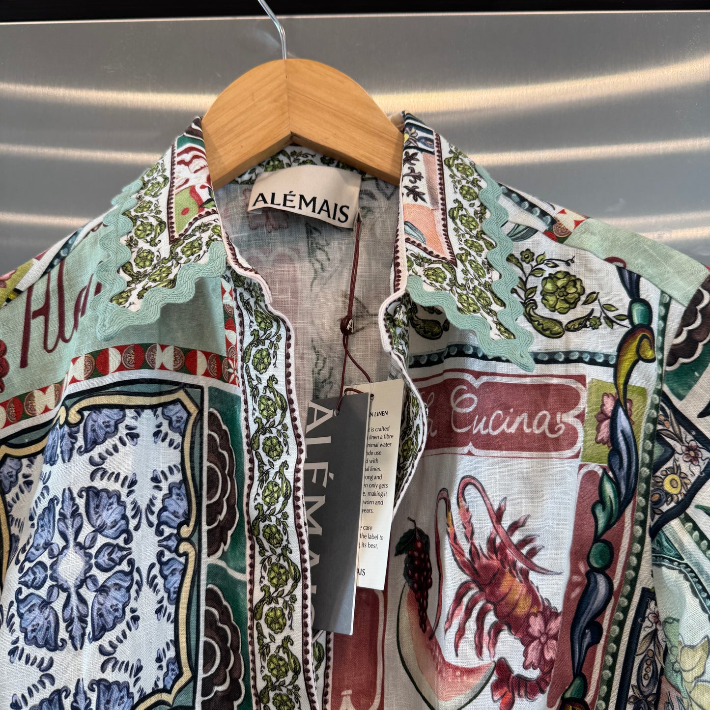 Alemais Tommasina Linen Button Down Shirt