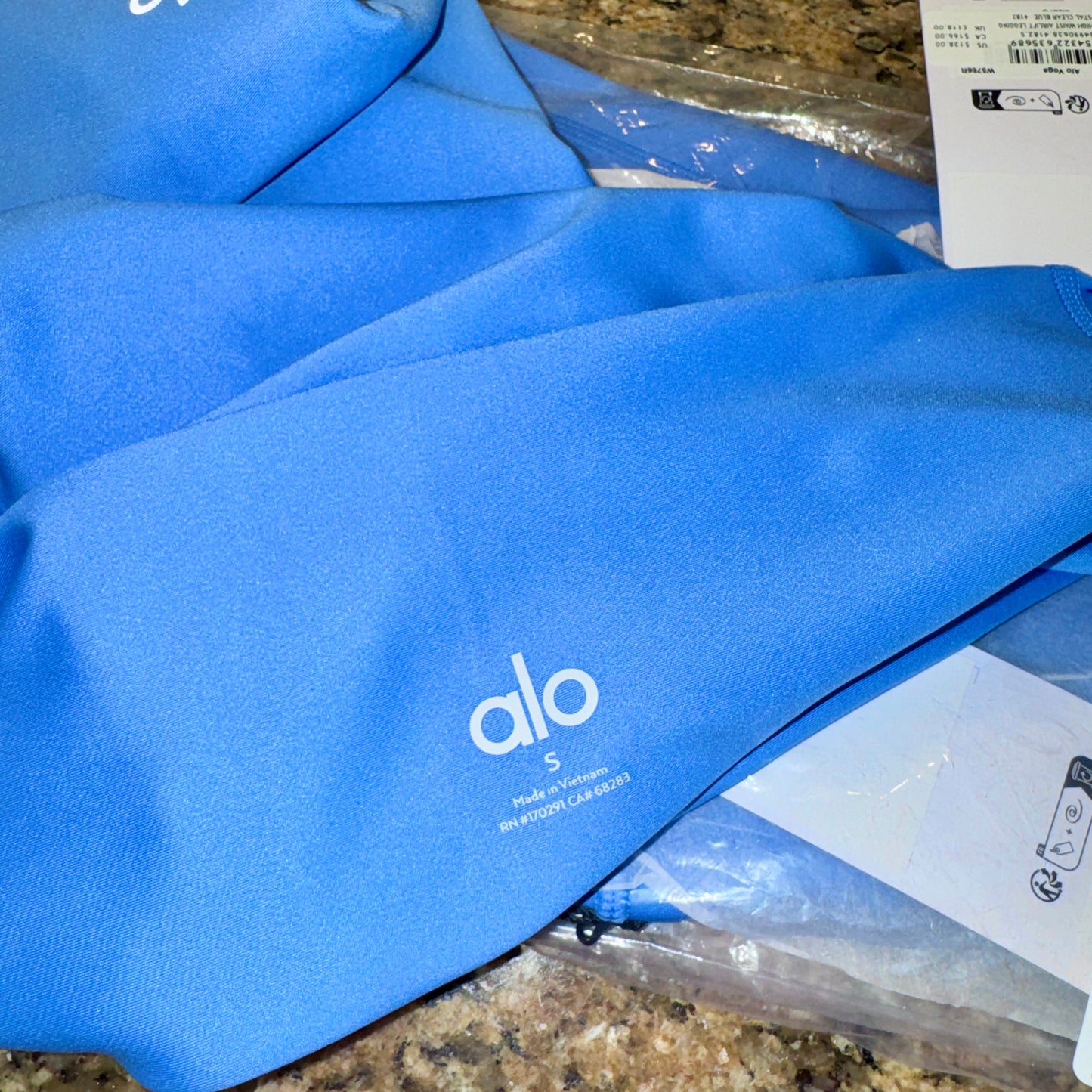 Alo 7/8 Airlift High Waist Legging - Crystal Clear Blue