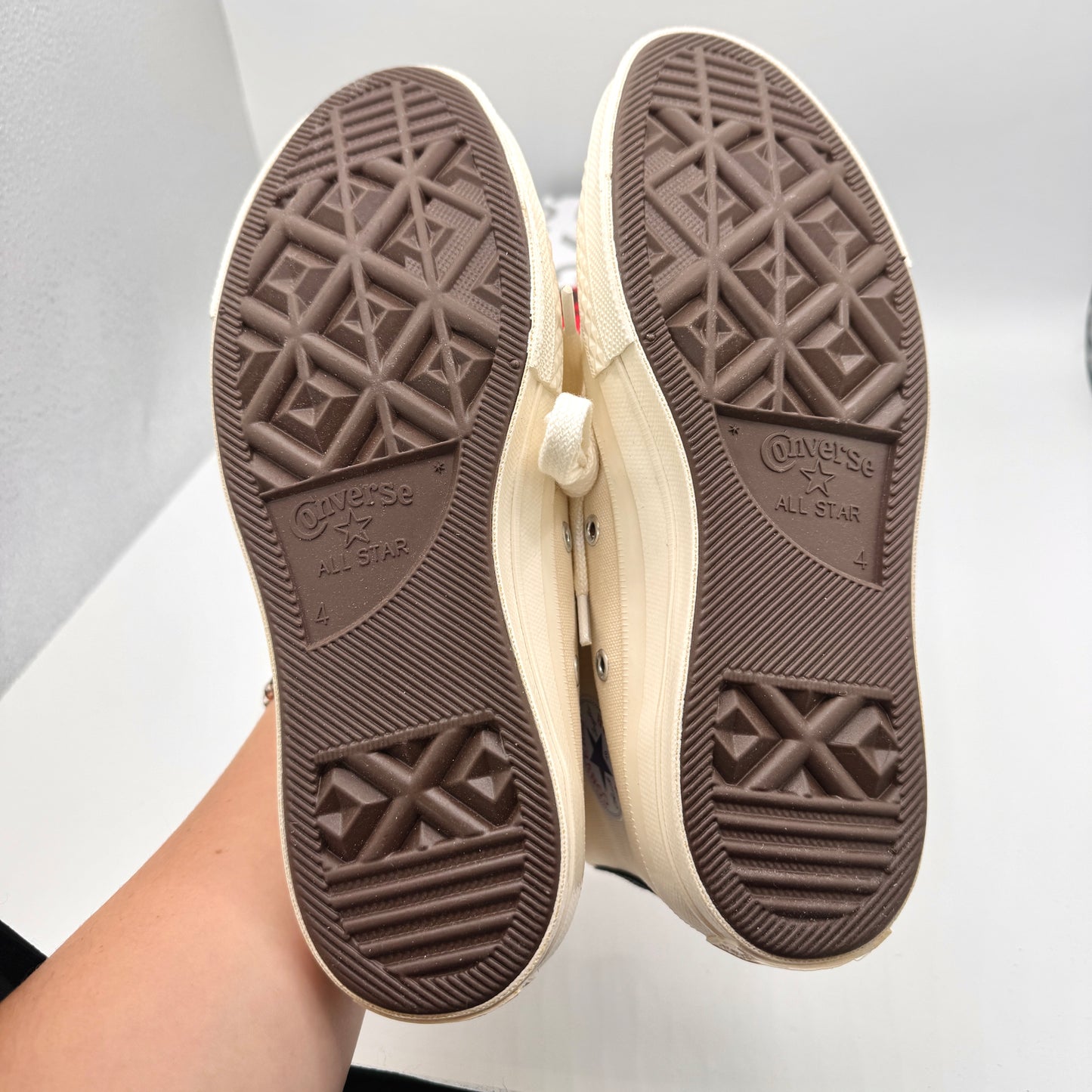 Commes Des Garçons CDG Play Converse High Top Chuck 70 Heart Sneaker