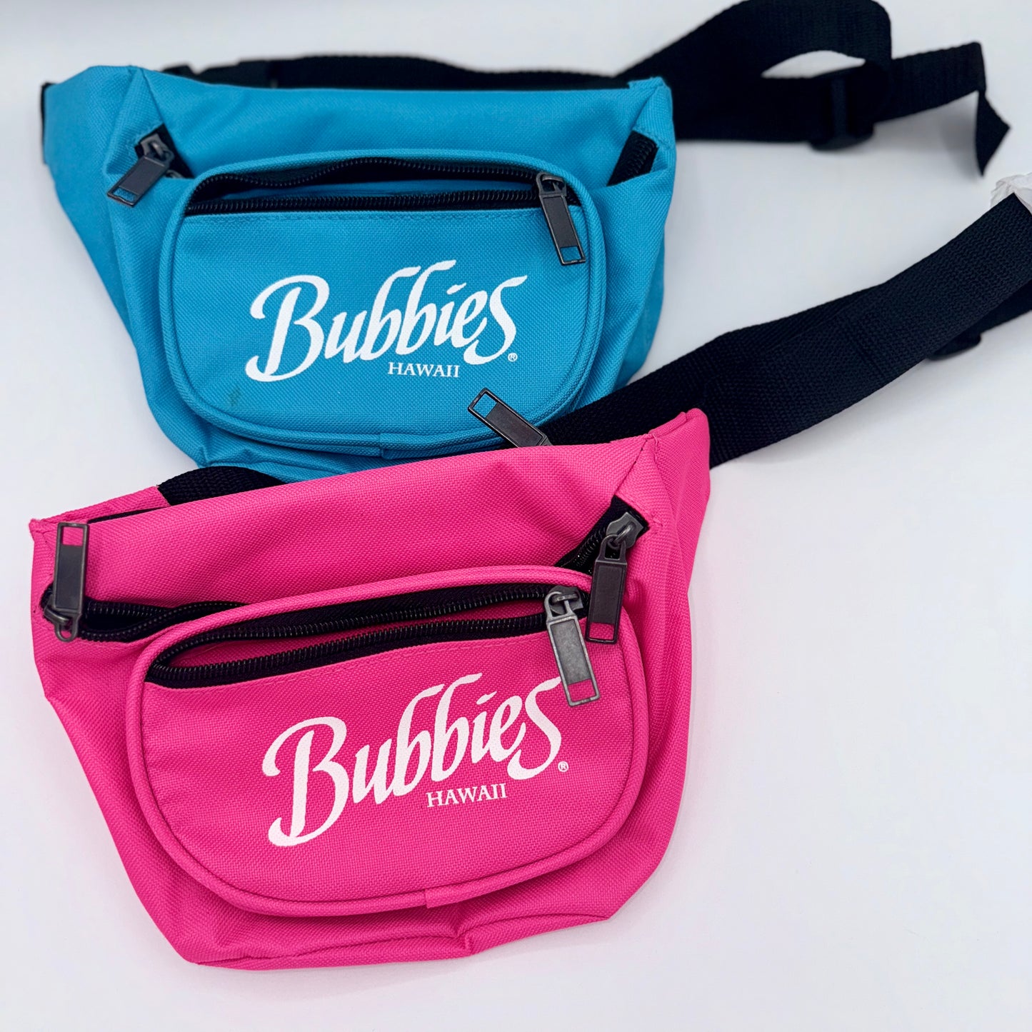 Bundle 2 Waist Bags / Fanny Packs / Crossbody Pouches Bubbies Hawaiian Mochi