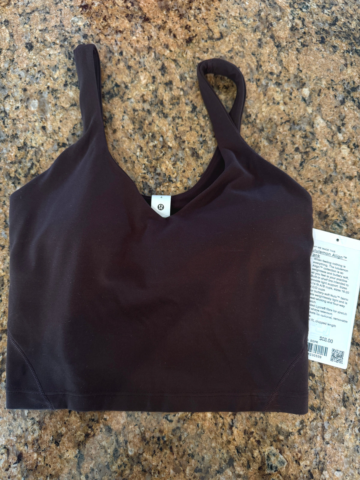 Lululemon Align Tank Top - Espresso Brown