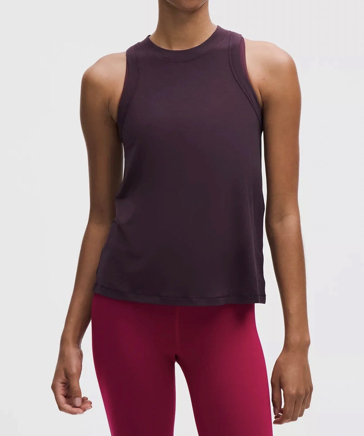 Lululemon Jersey Training Tank Top , Women’s in Black Plum Dark Burgundy Red