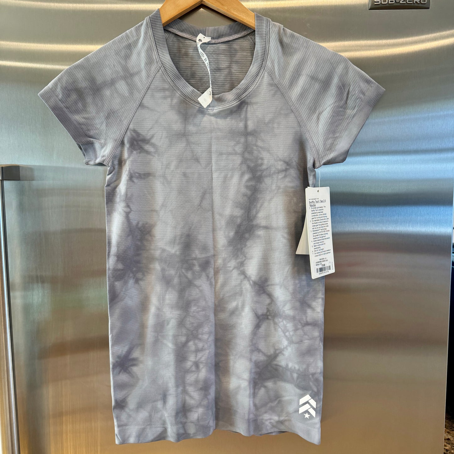 Lululemon Swiftly Tech Short Sleeve Shirt 2.0 Marble Dye Rhino Grey Athletic