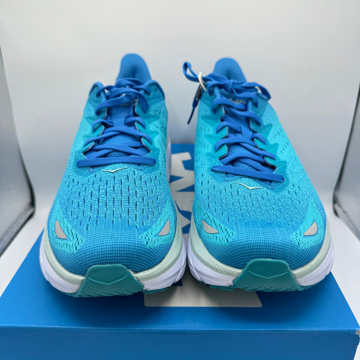 Hoka Clifton 8 Ibiza / Scuba Blue Running Shoes Aqua brand new hoka one one