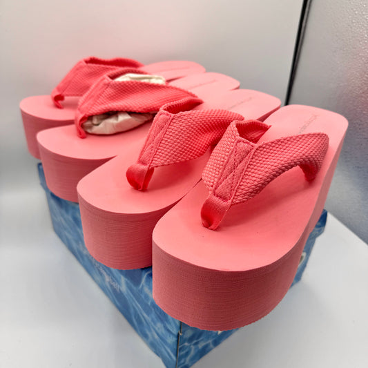 Jeffrey Campbell BUNDLE (2 Pairs) Wavin Platform Sandals Pink