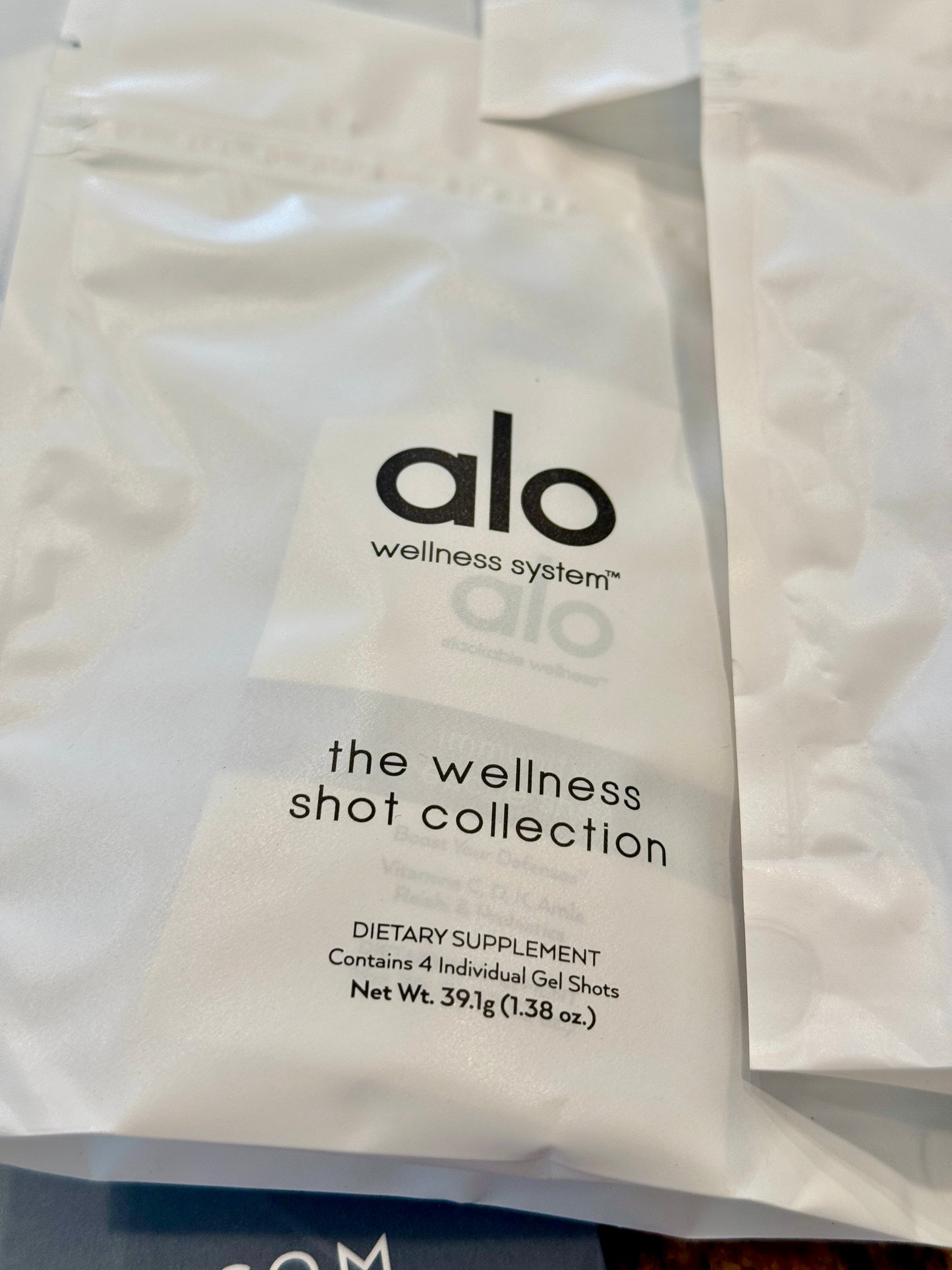 Alo Yoga Bundle of Travel Wellness and (6) Paper Bags / Gift Bags