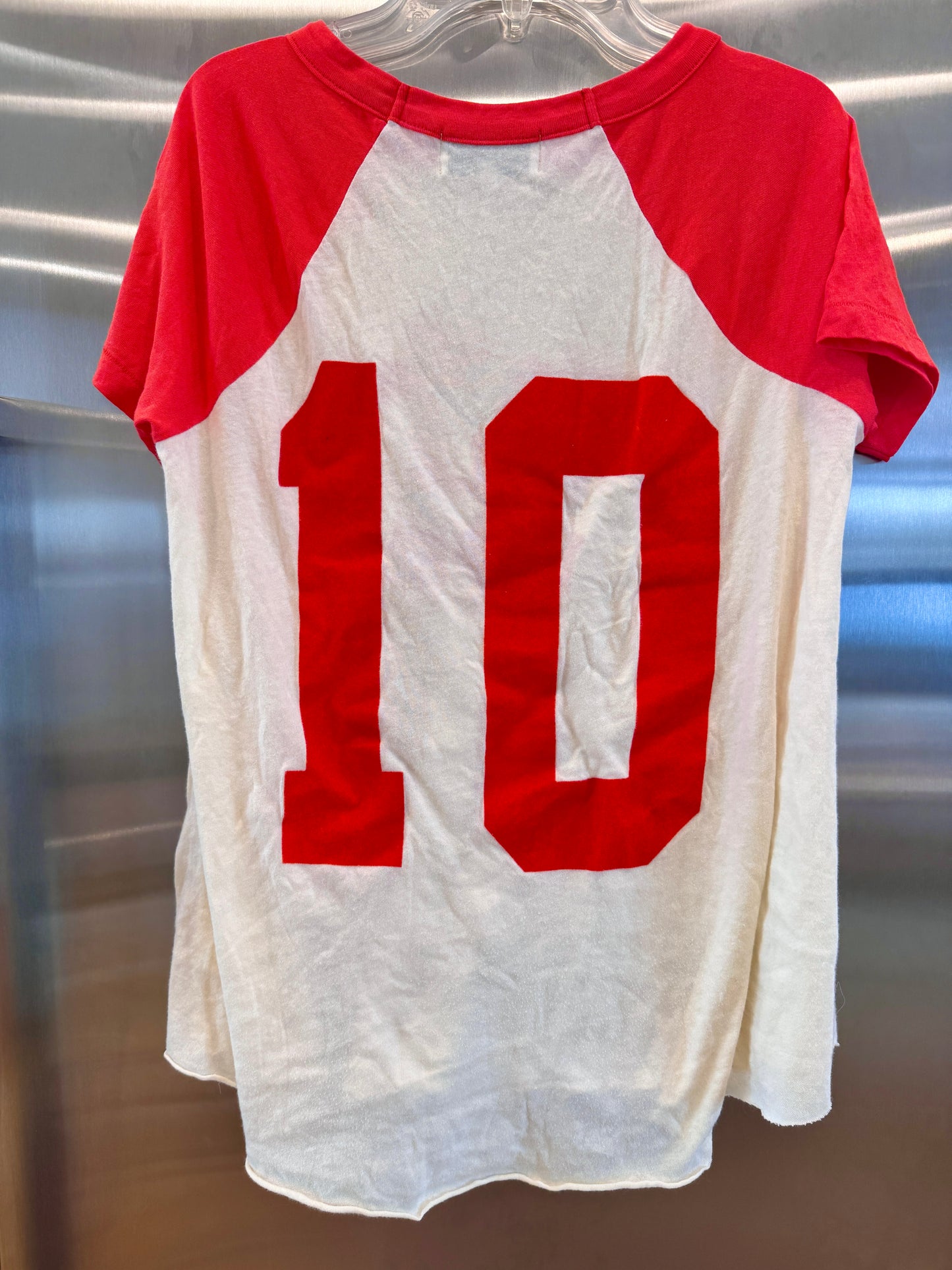 Wildfox Wildfox World’s Greatest Hula Hooper Raglan Women’s Top - Red * Pre-Owned *