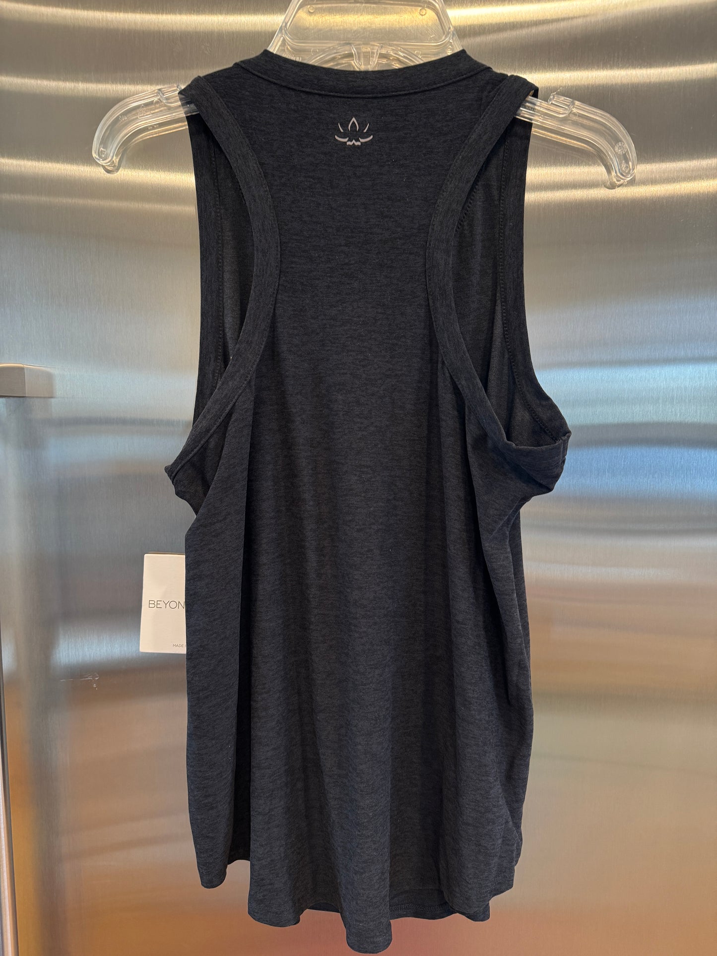 Beyond Yoga Featherweight Keep It Moving Tank Top in Darkest Night Black - Women’s