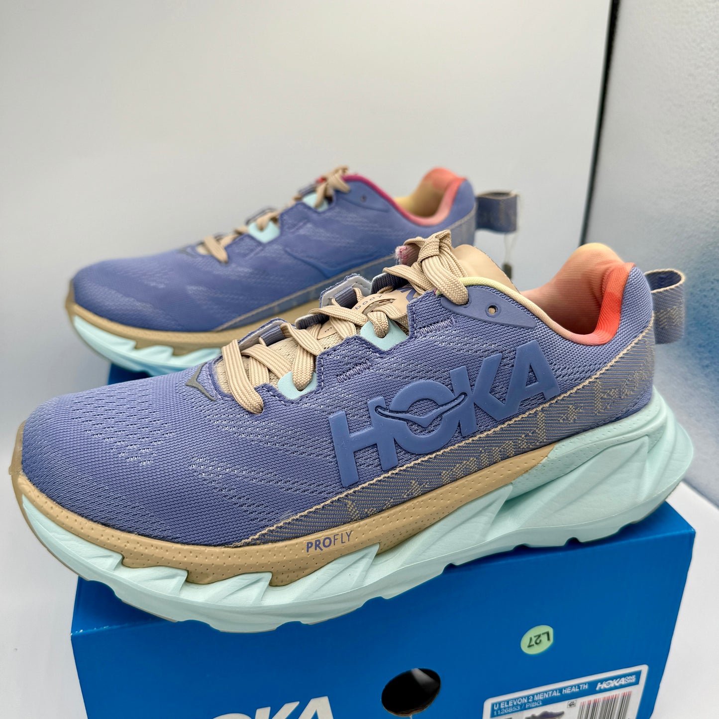 Hoka Elevon 2 Running Shoes Mental Health Sneakers Unisex Hoka One One Purple