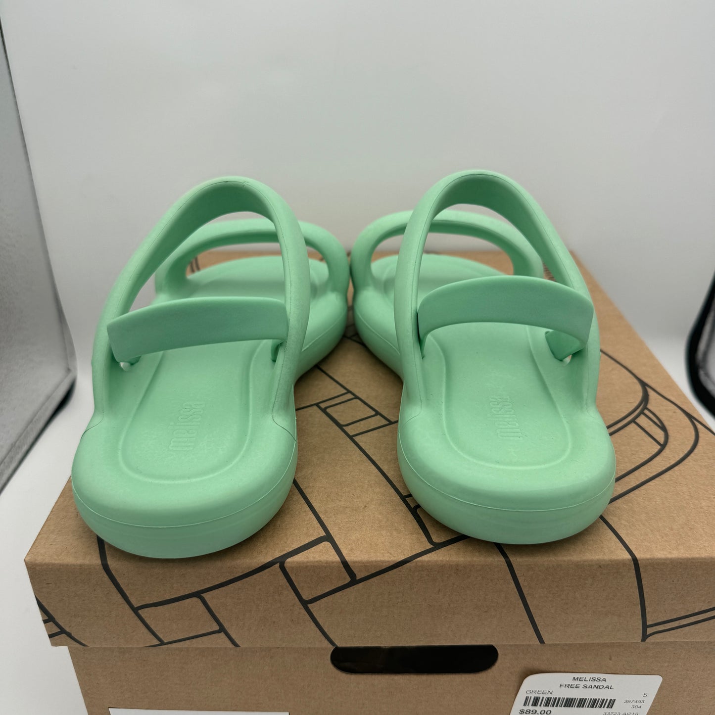 Melissa Free Bloom Sandal Green EVA Foam Rubber Sandals