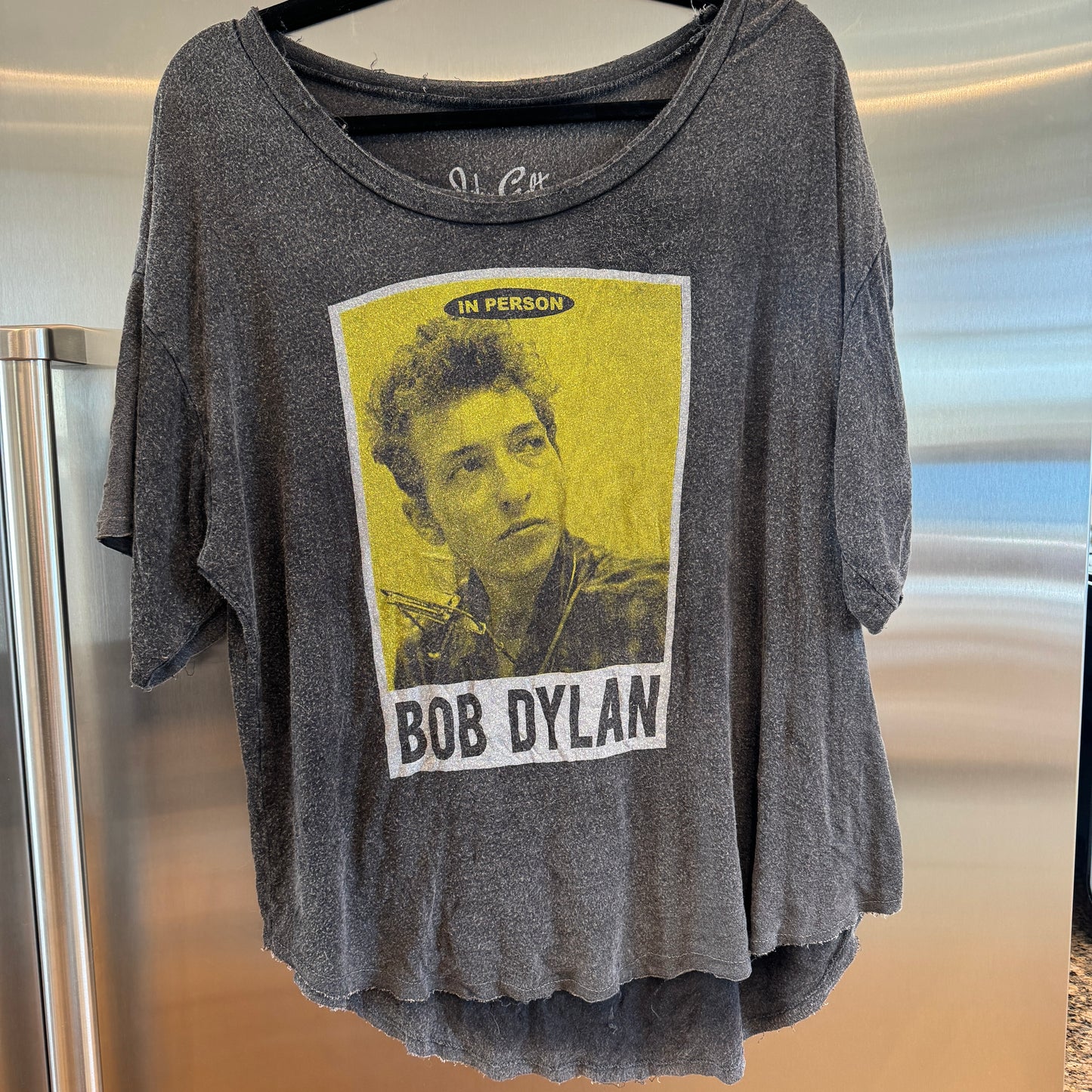 John Galt Bob Dylan Oversized Boxy Slouchy Tee Shirt Vintage Aesthetic RARE * Pre-Owned