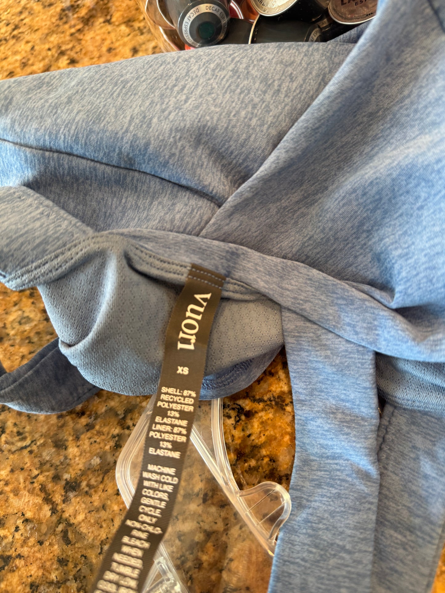 Vuori Elevation Square Neck Tank in Isle Blue Heather - Women’s