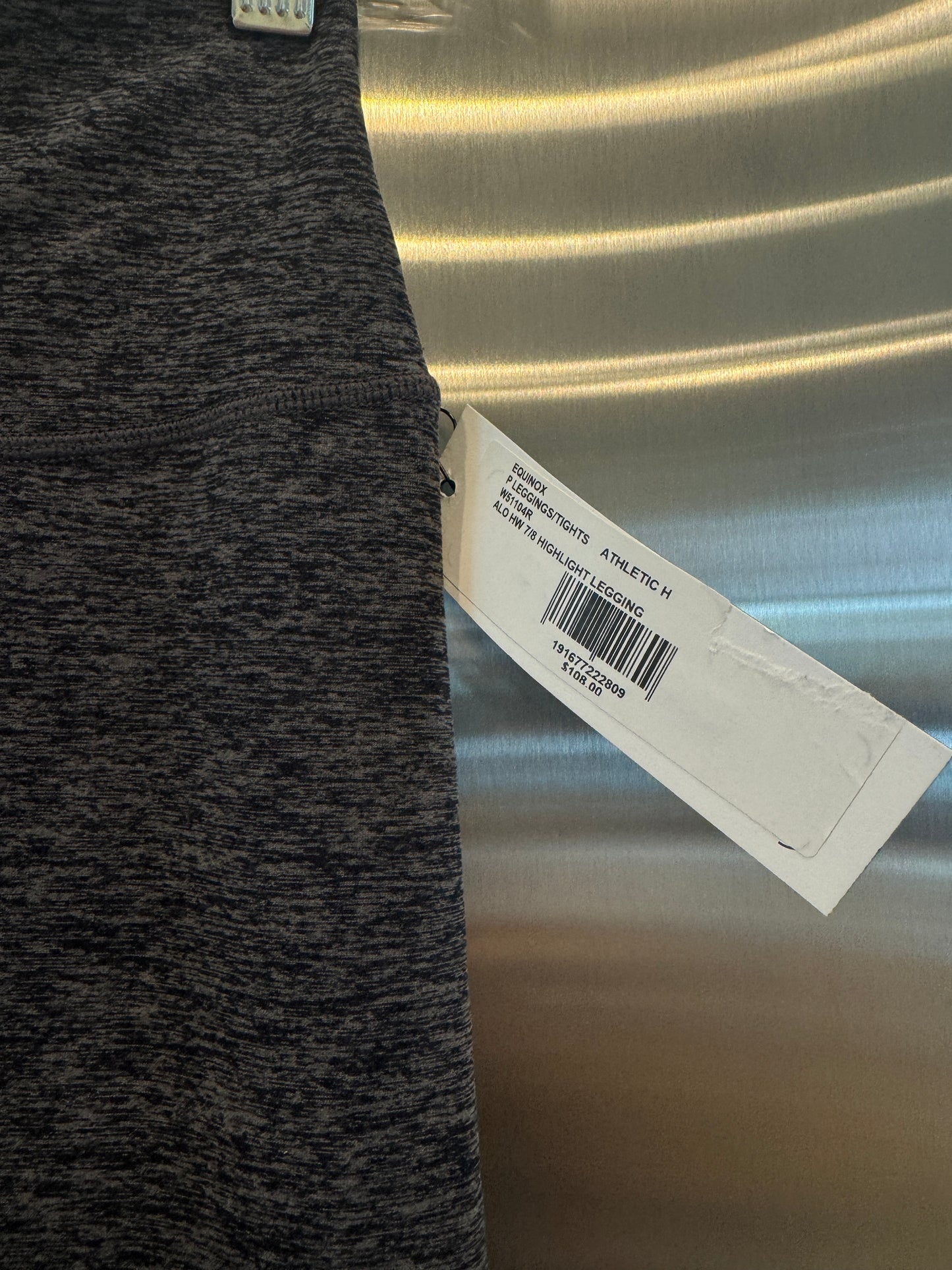Alo Yoga Alosoft Highlight Leggings HW 7/8 Athletic Grey Heather