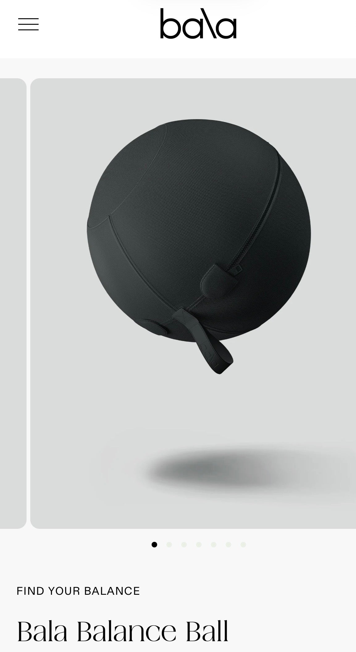 Bala Balance Ball in Charcoal Grey, Bala Mama