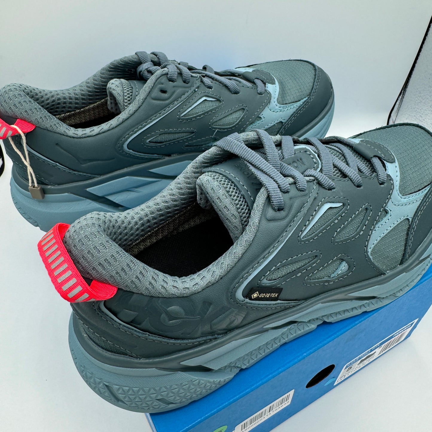 Hoka Clifton Leather Gore-Tex Waterproof Unisex Goblin Stone Blue GBSB