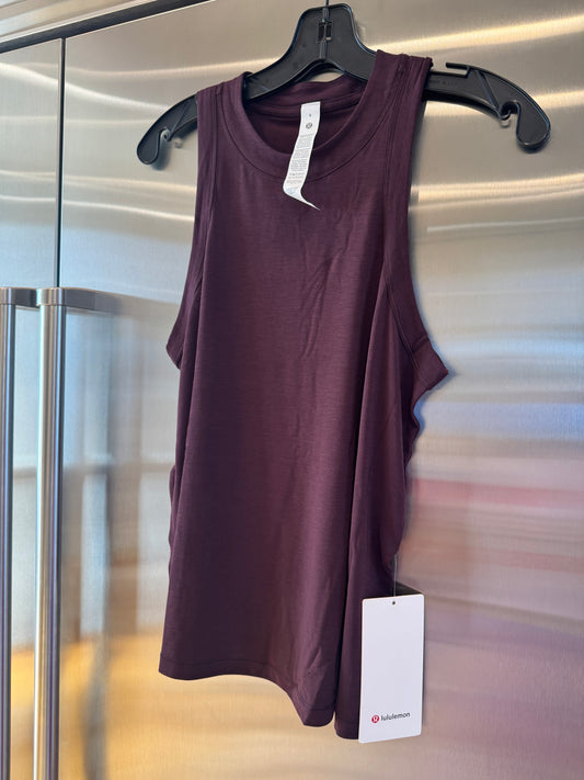 Lululemon Jersey Training Tank Top , Women’s in Black Plum Dark Burgundy Red
