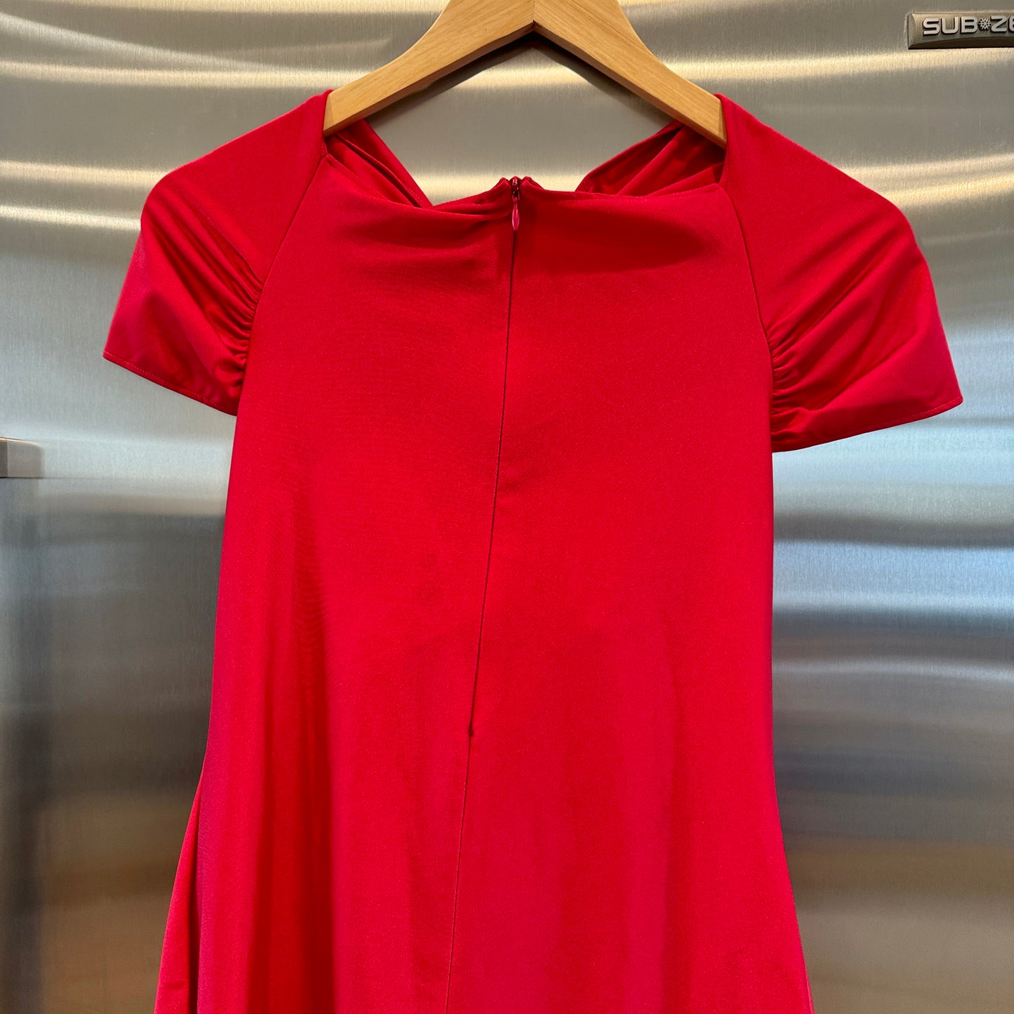 Coperni Twist Mini Dress in Lipstick Red Cut Out Brand New