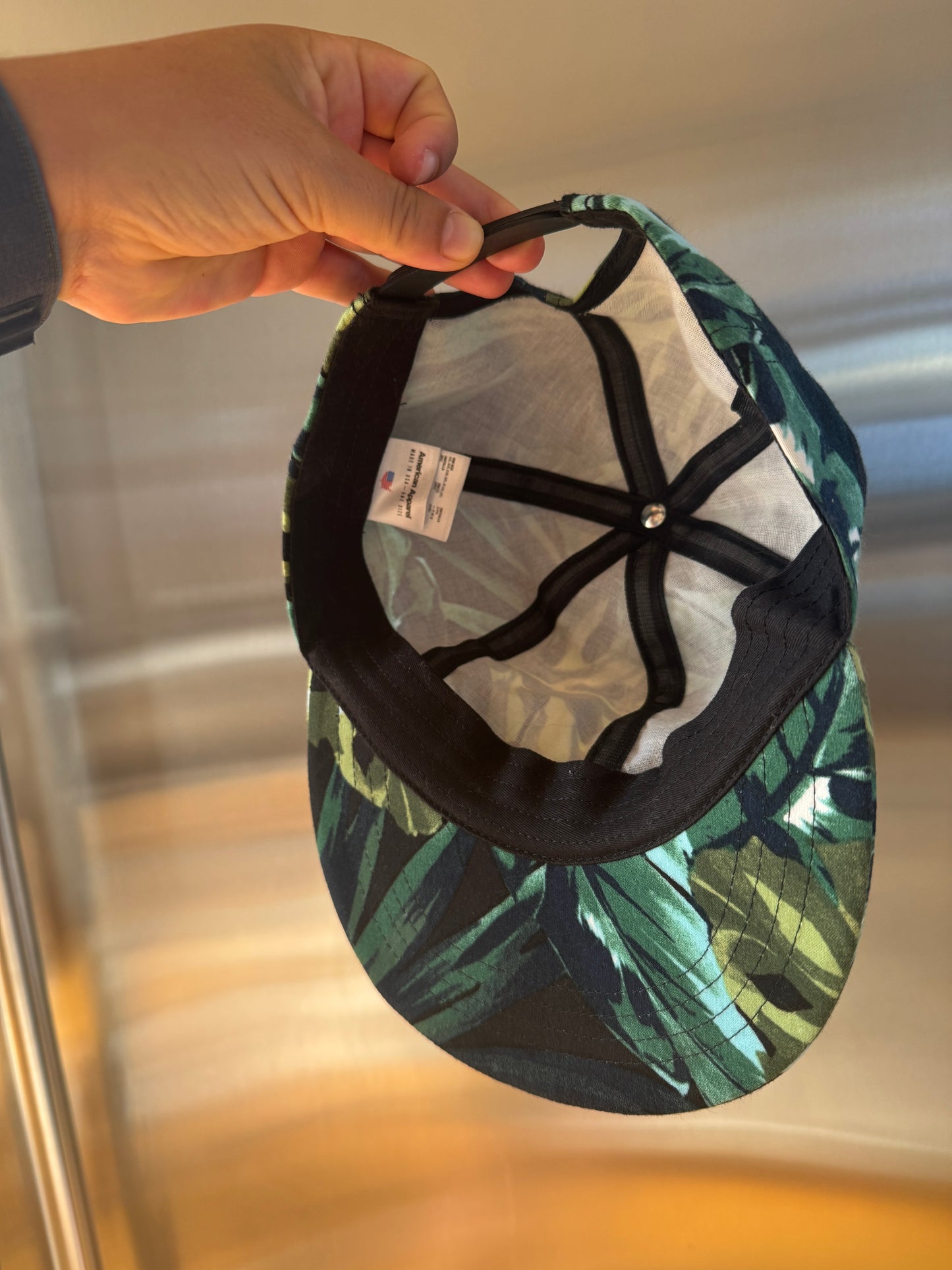 American Apparel Jungle Forest Hat , Green Leaf * Pre-Owned *