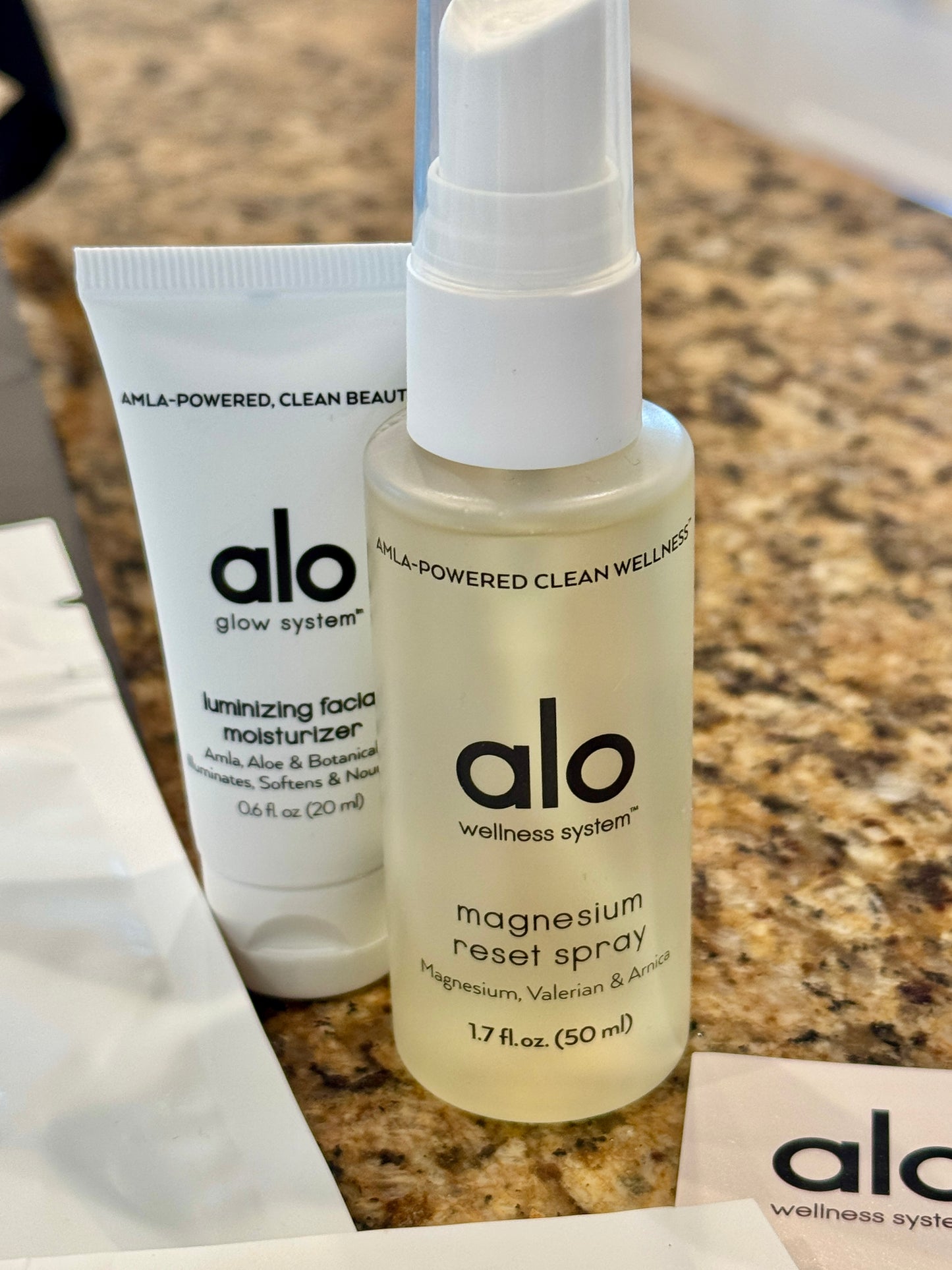 Alo Yoga Bundle of Travel Wellness and (6) Paper Bags / Gift Bags