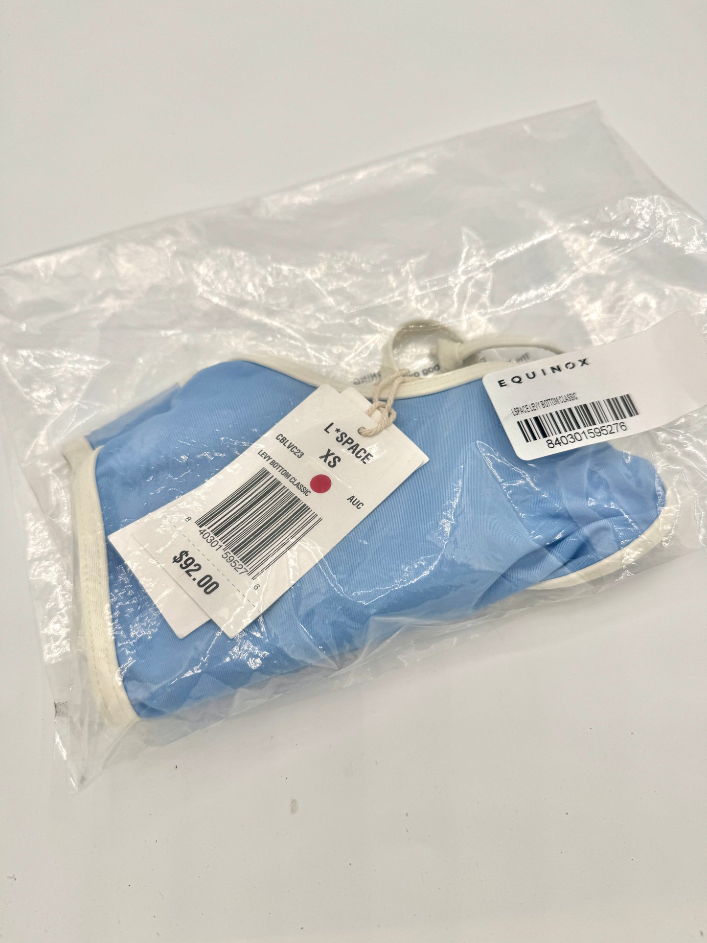 L Space Levy Classic Swim Bottom in Aura Blue / Cream