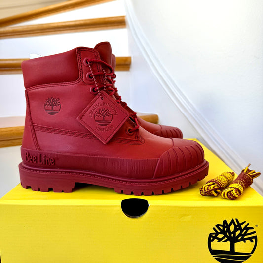 Timberland Heritage 6 Inch Waterproof Nubuck Red Beeline Boots , brand NEW