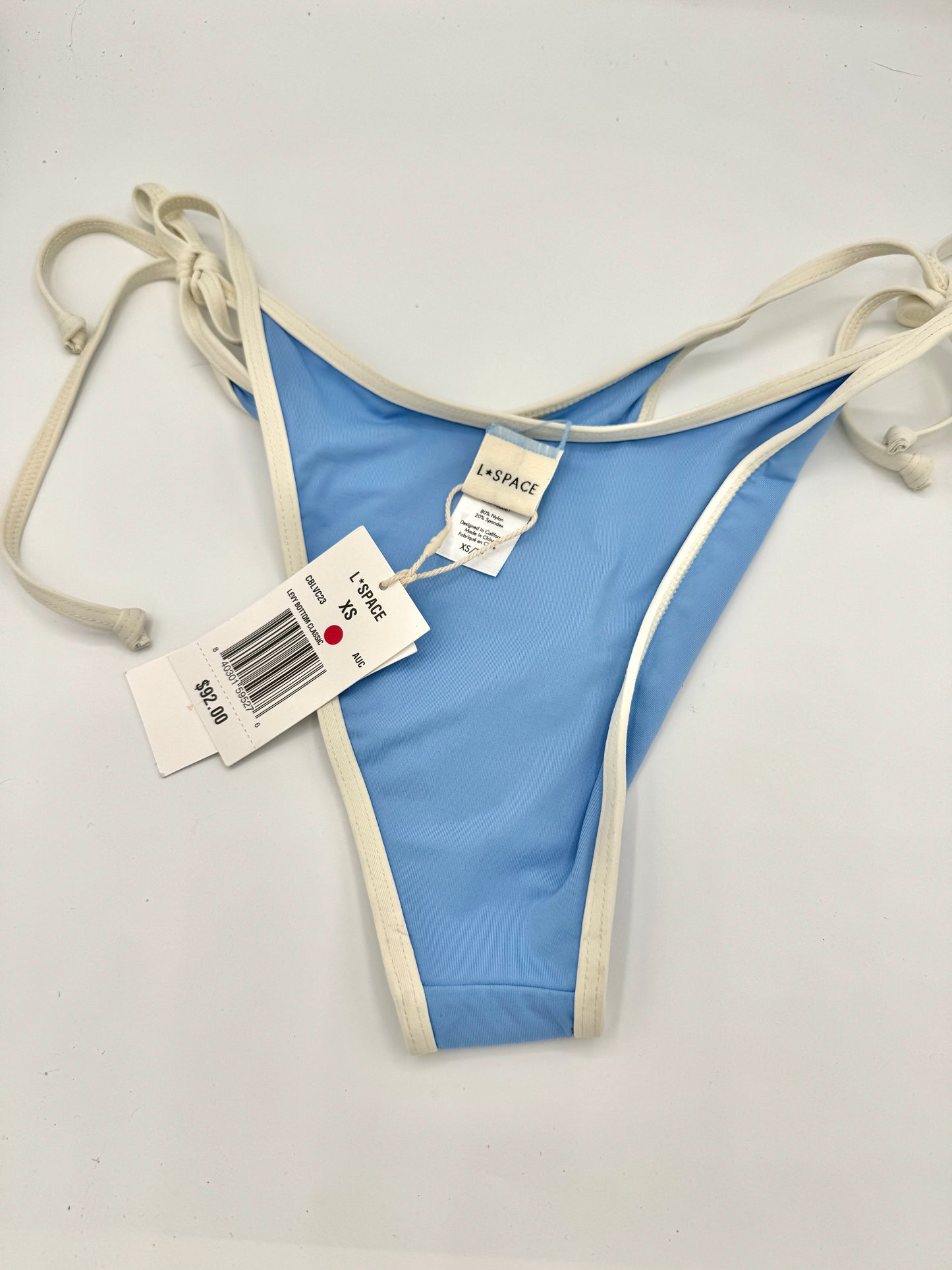 L Space Levy Classic Swim Bottom in Aura Blue / Cream