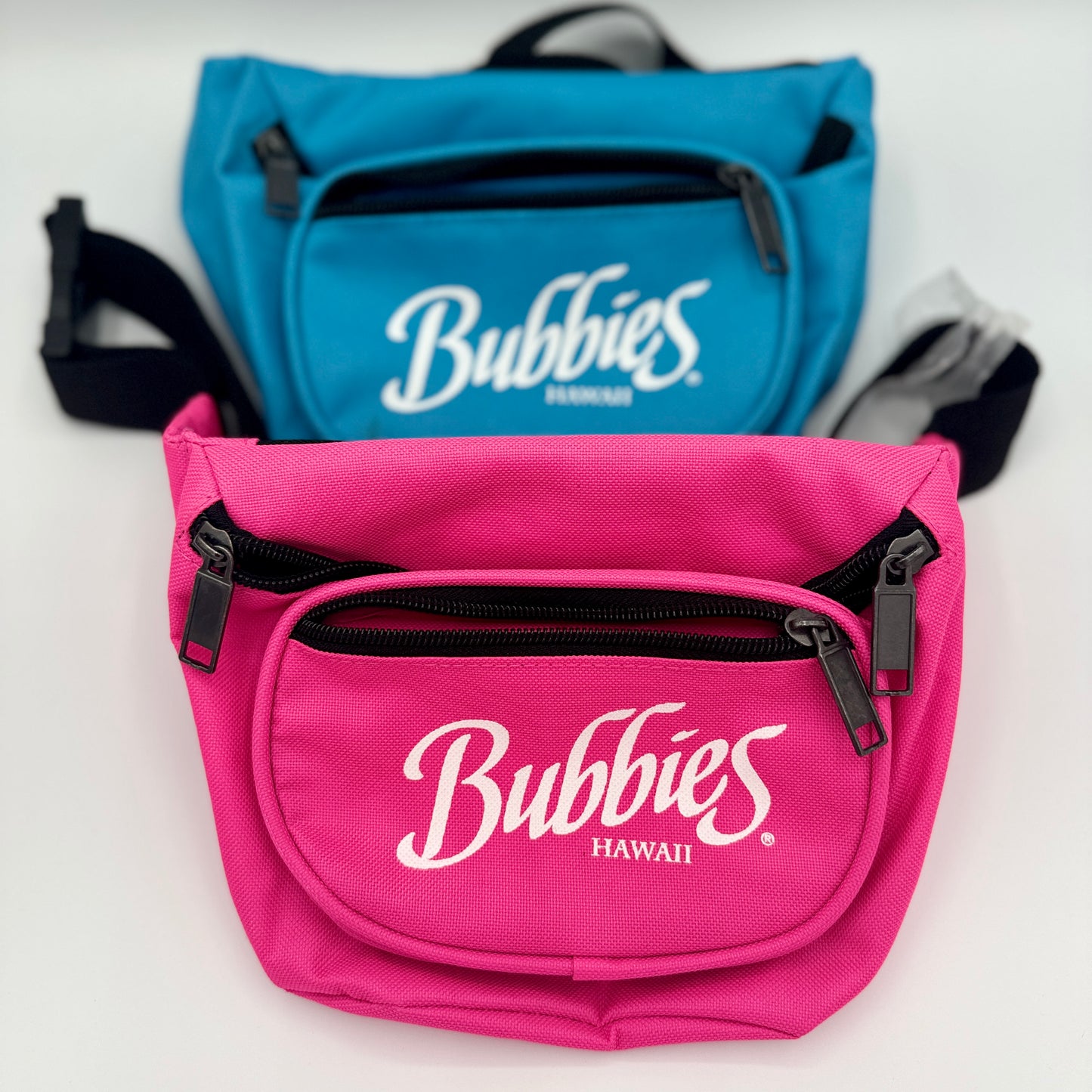 Bundle 2 Waist Bags / Fanny Packs / Crossbody Pouches Bubbies Hawaiian Mochi