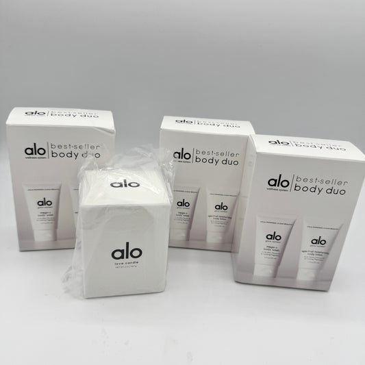 Alo Yoga BUNDLE Wellness Minis - Love Candle, Bodywash, Lotion