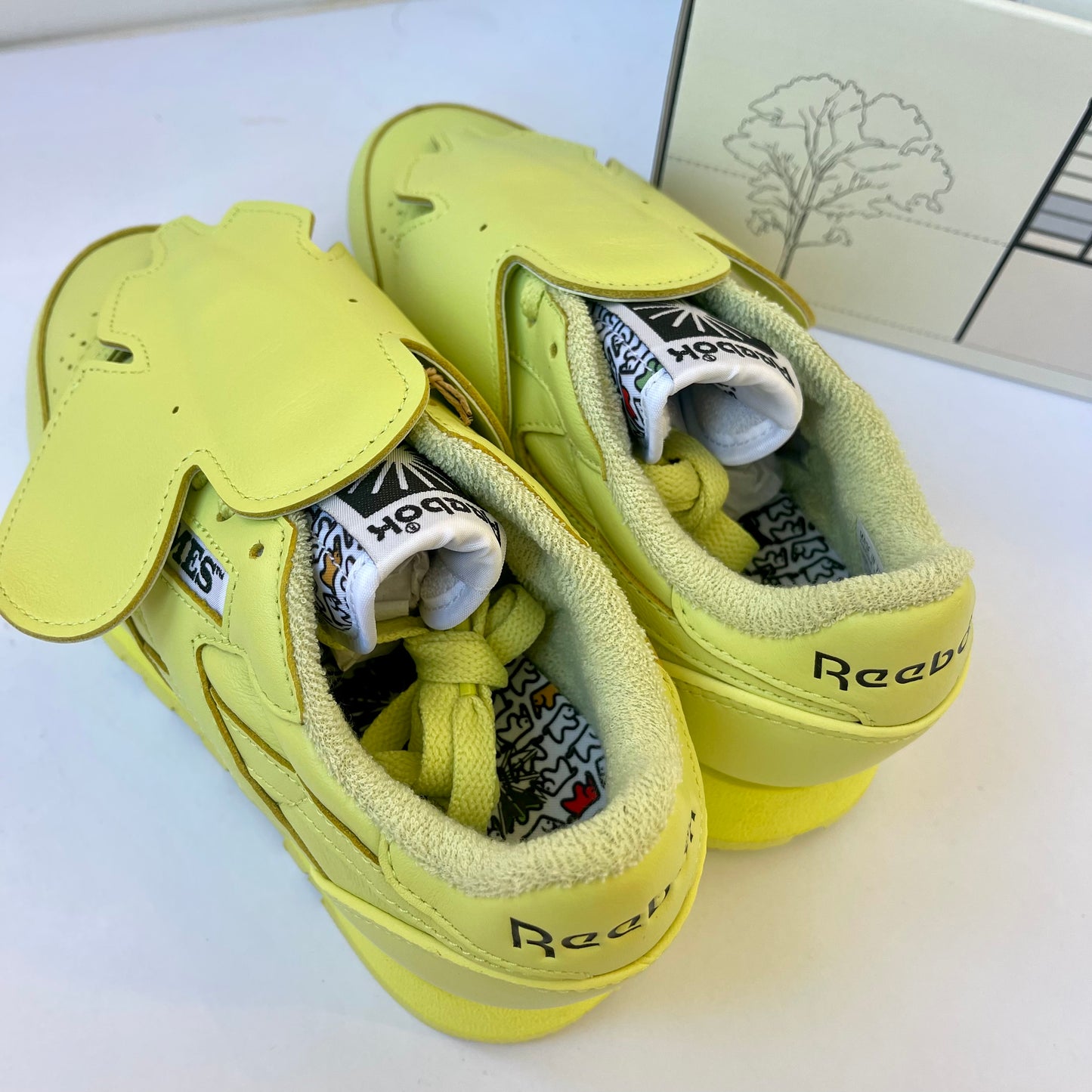 Eames x Reebok Collab Sneaker Aloe Yellow Green Neon Sneakers Unisex Shoes