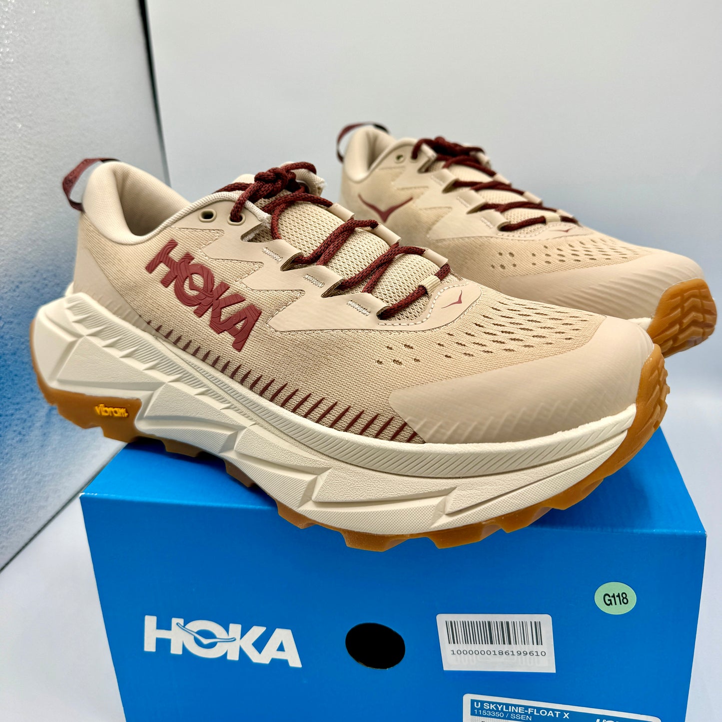 Hoka Skyline Float X Shifting Sands Beige Hiking shoes Unisex trail running