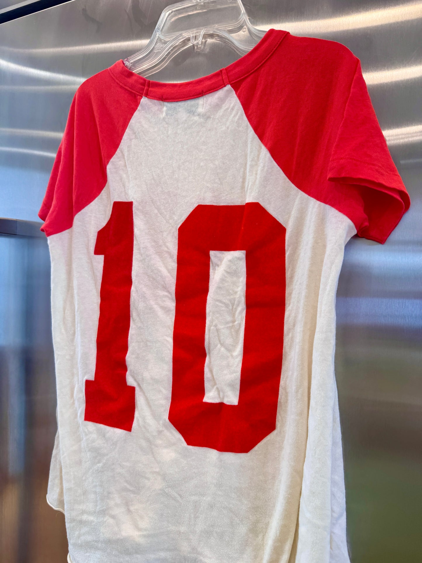 Wildfox Wildfox World’s Greatest Hula Hooper Raglan Women’s Top - Red * Pre-Owned *